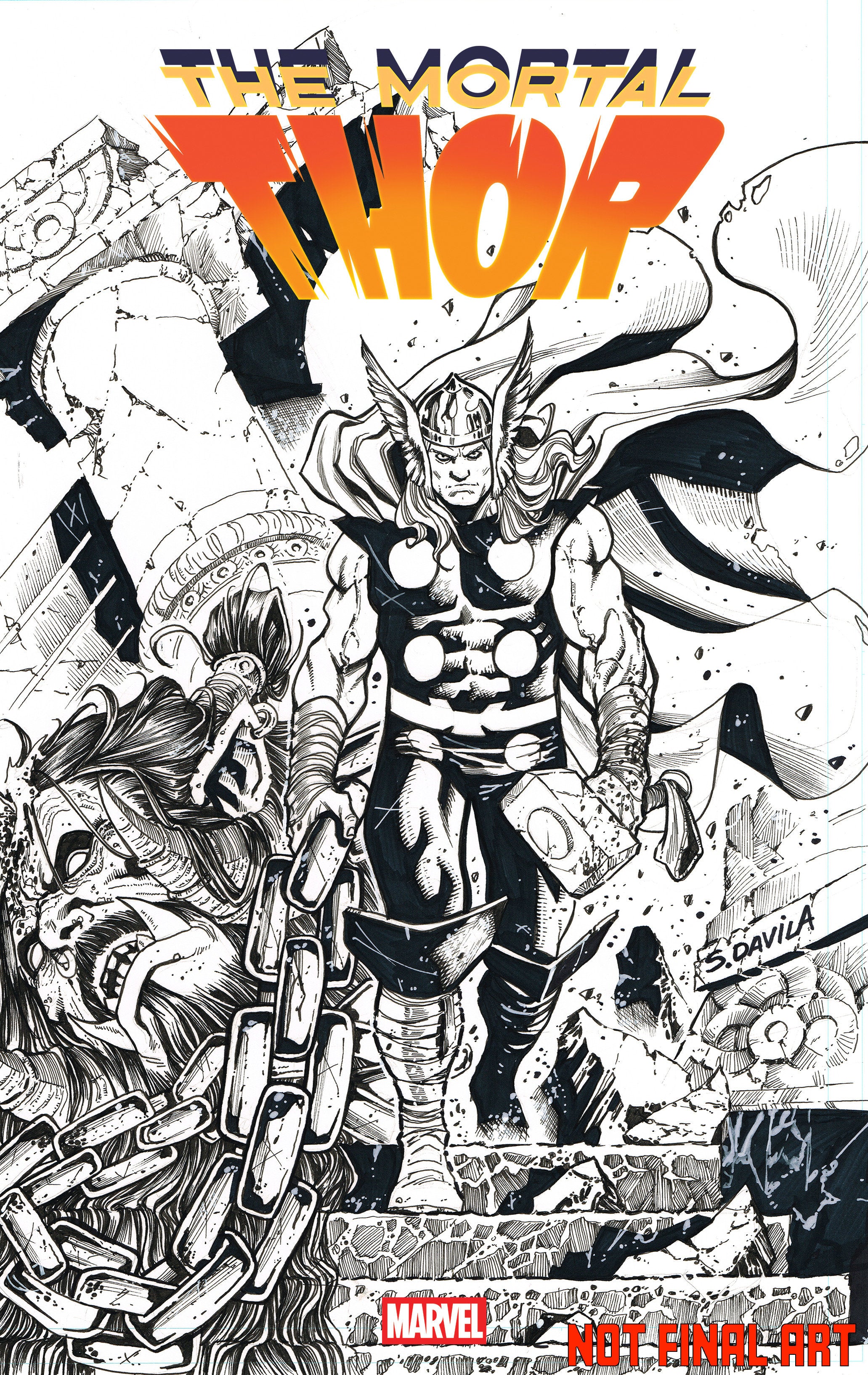MORTAL THOR #7 SERGIO DAVILA VARIANT 02/25/2026