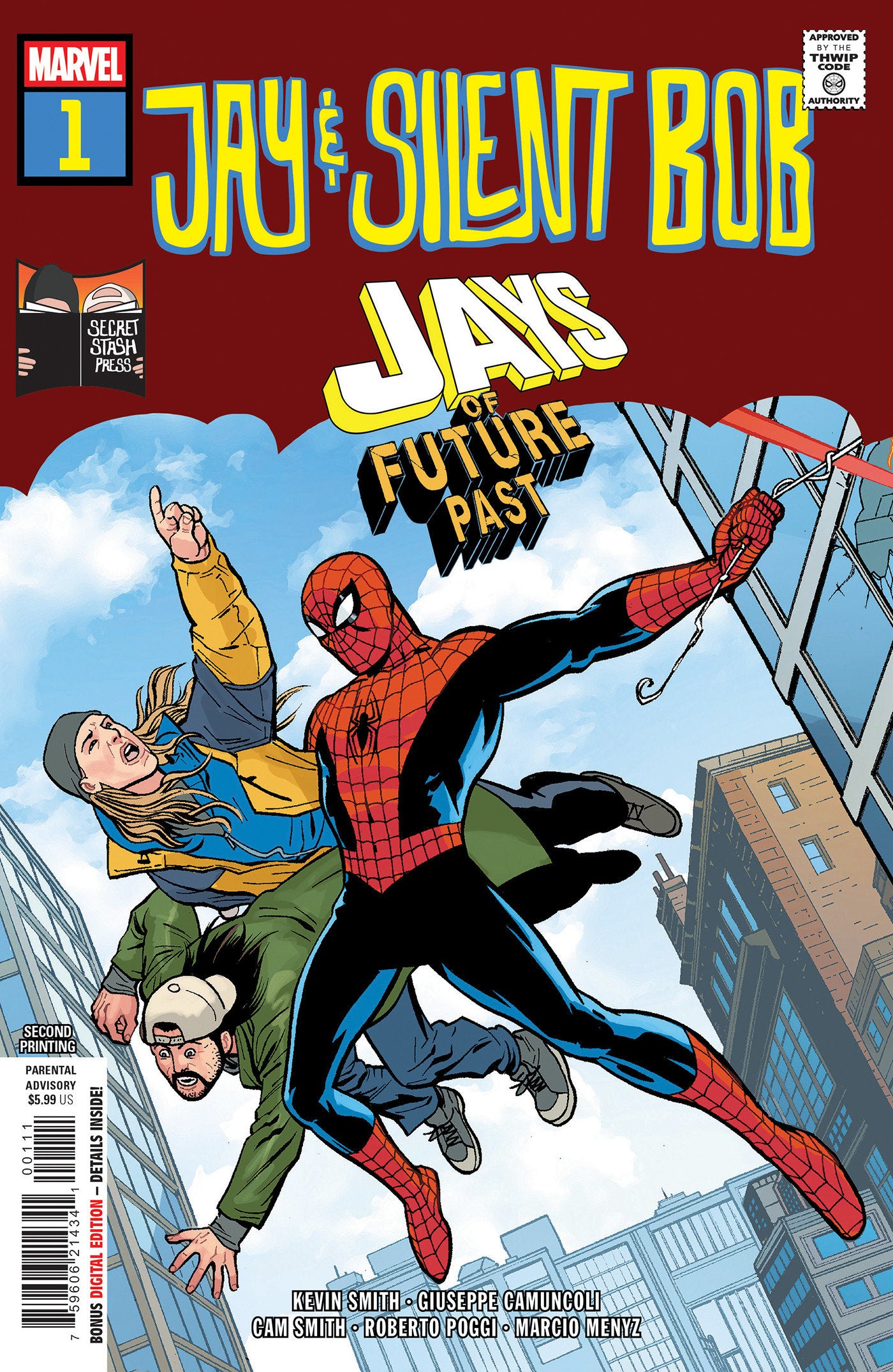 JAY & SILENT BOB: JAYS OF FUTURE PAST #1 GIUSEPPE CAMUNCOLI 2ND PRINTING VARIANT 07/29/2026