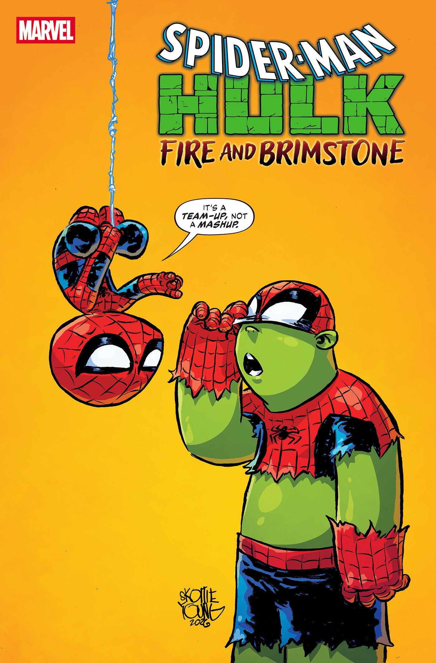 SPIDER-MAN/HULK: FIRE AND BRIMSTONE #1 SKOTTIE YOUNG VARIANT 08/19/2026