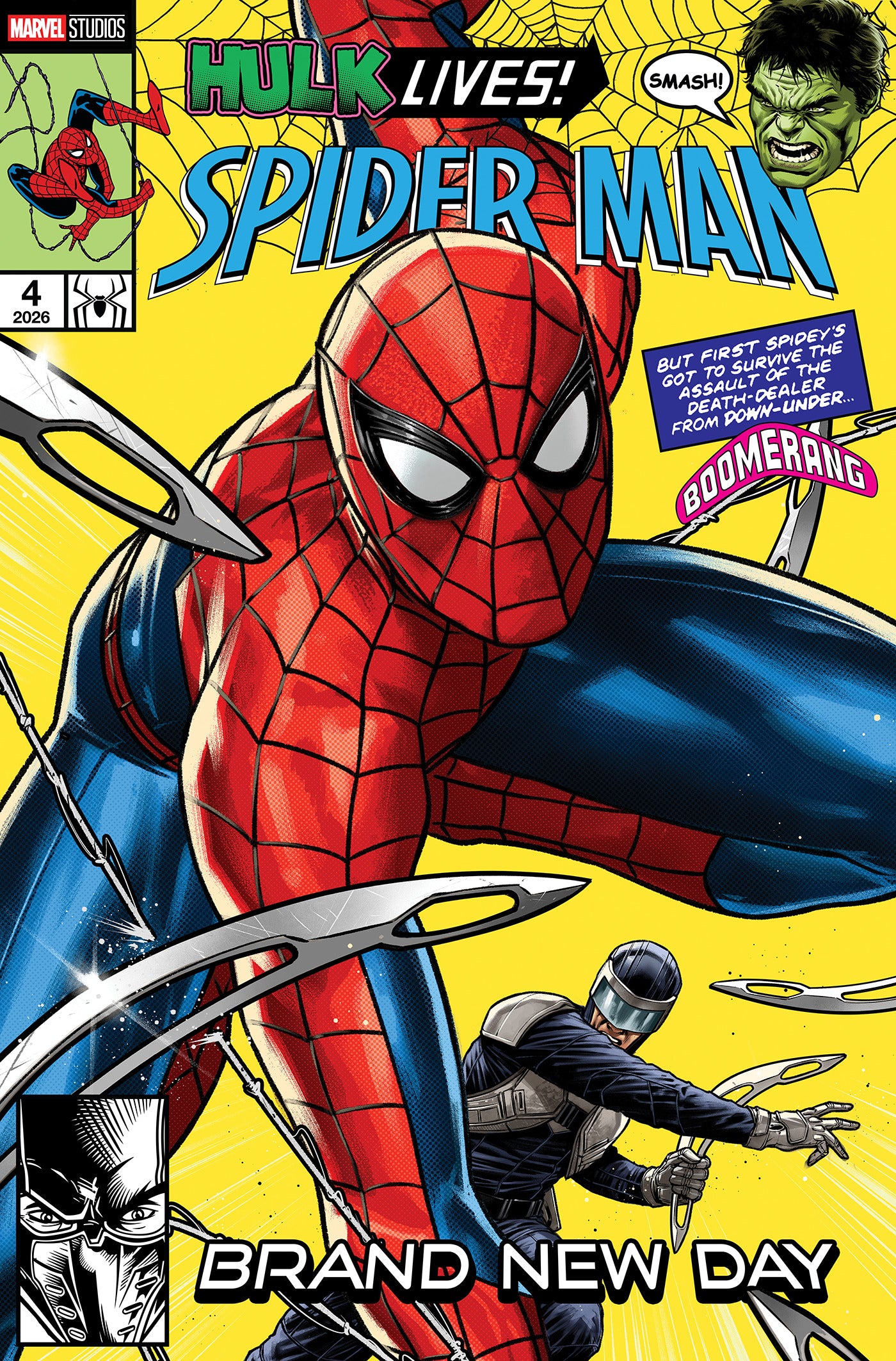 SPIDER-MAN/HULK: FIRE AND BRIMSTONE #1 CAFU SPIDER-MAN: BRAND NEW DAY MARVEL STUDIOS VARIANT 08/19/2026