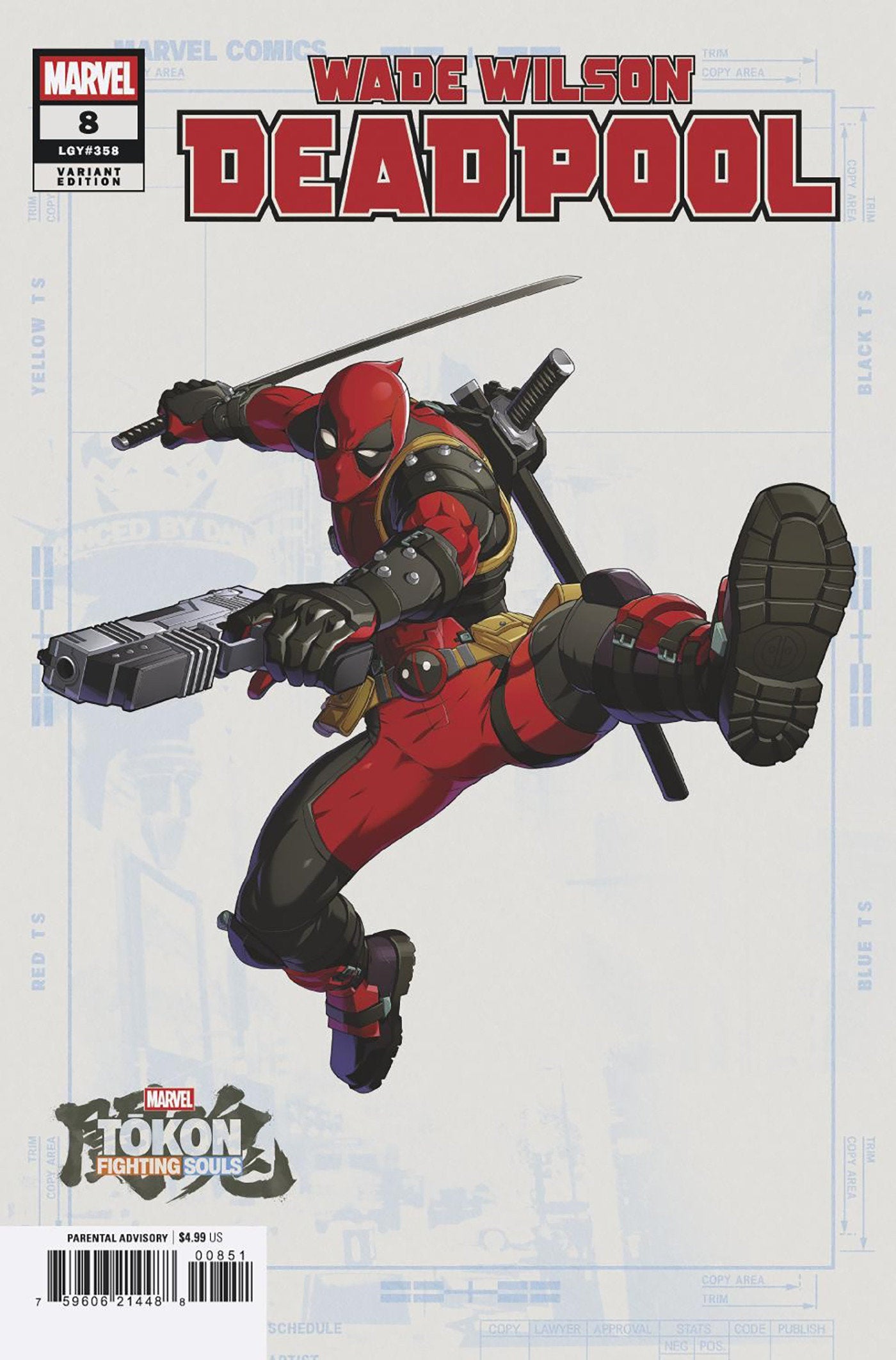WADE WILSON: DEADPOOL #8 MARVEL TOKON: FIGHTING SOULS VARIANT [BG] 09/02/2026