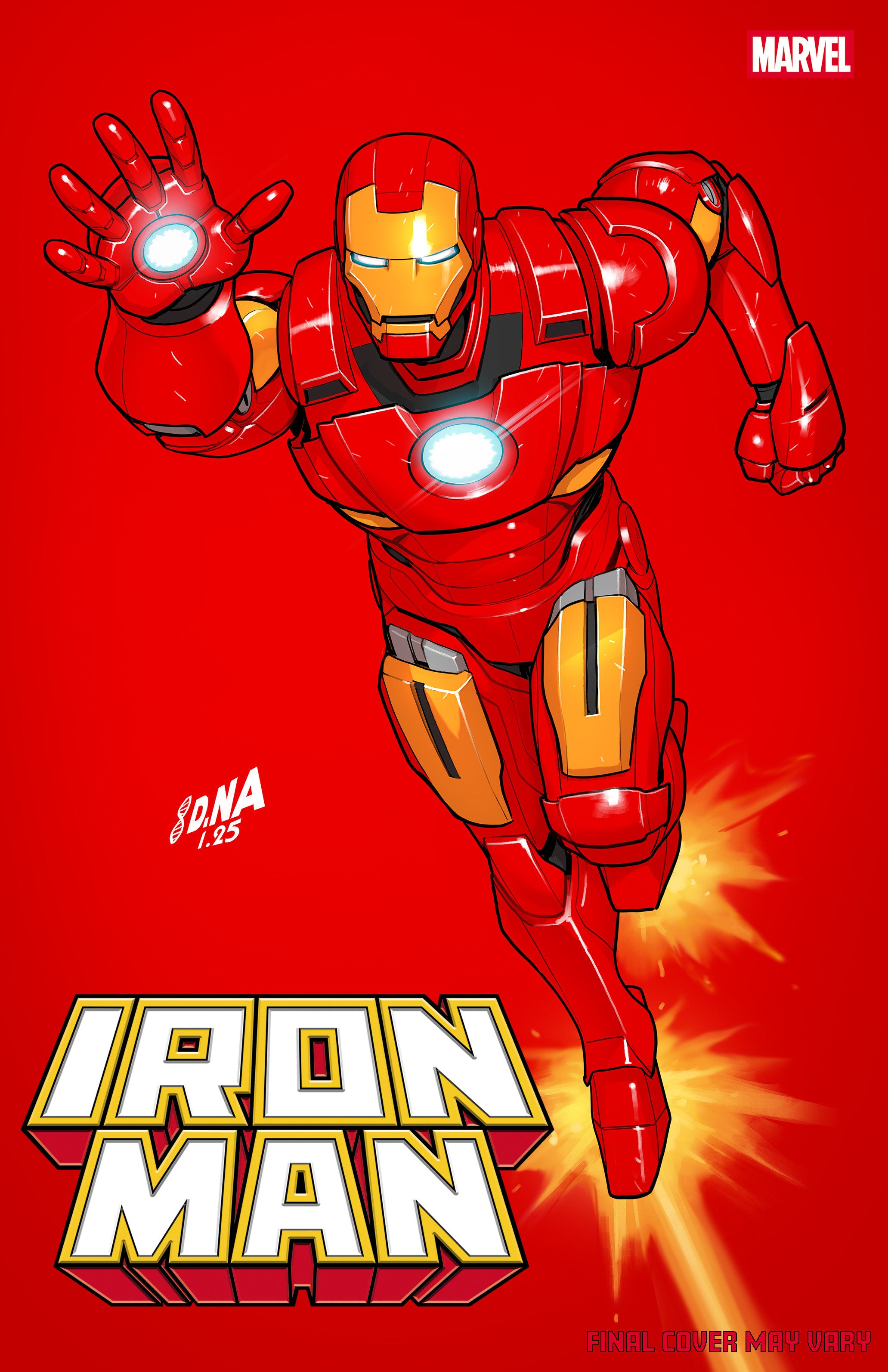 IRON MAN #2 DAVID NAKAYAMA COLOR BLOCK RED VARIANT 02/25/2026