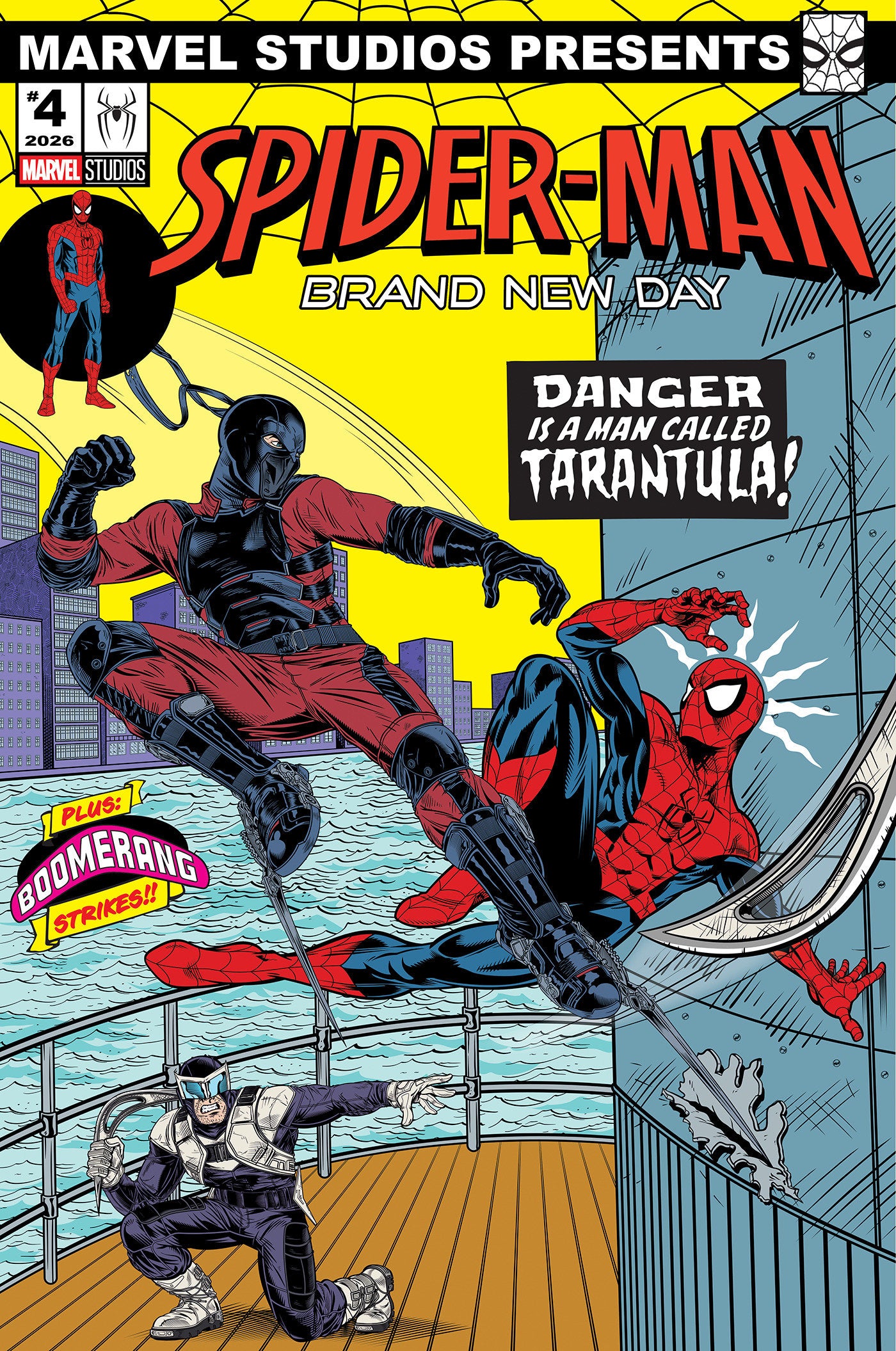 PUNISHER VS. SPIDER-MAN #2 ADAM STAFFORD SPIDER-MAN: BRAND NEW DAY MARVEL STUDIOS VARIANT 08/19/2026