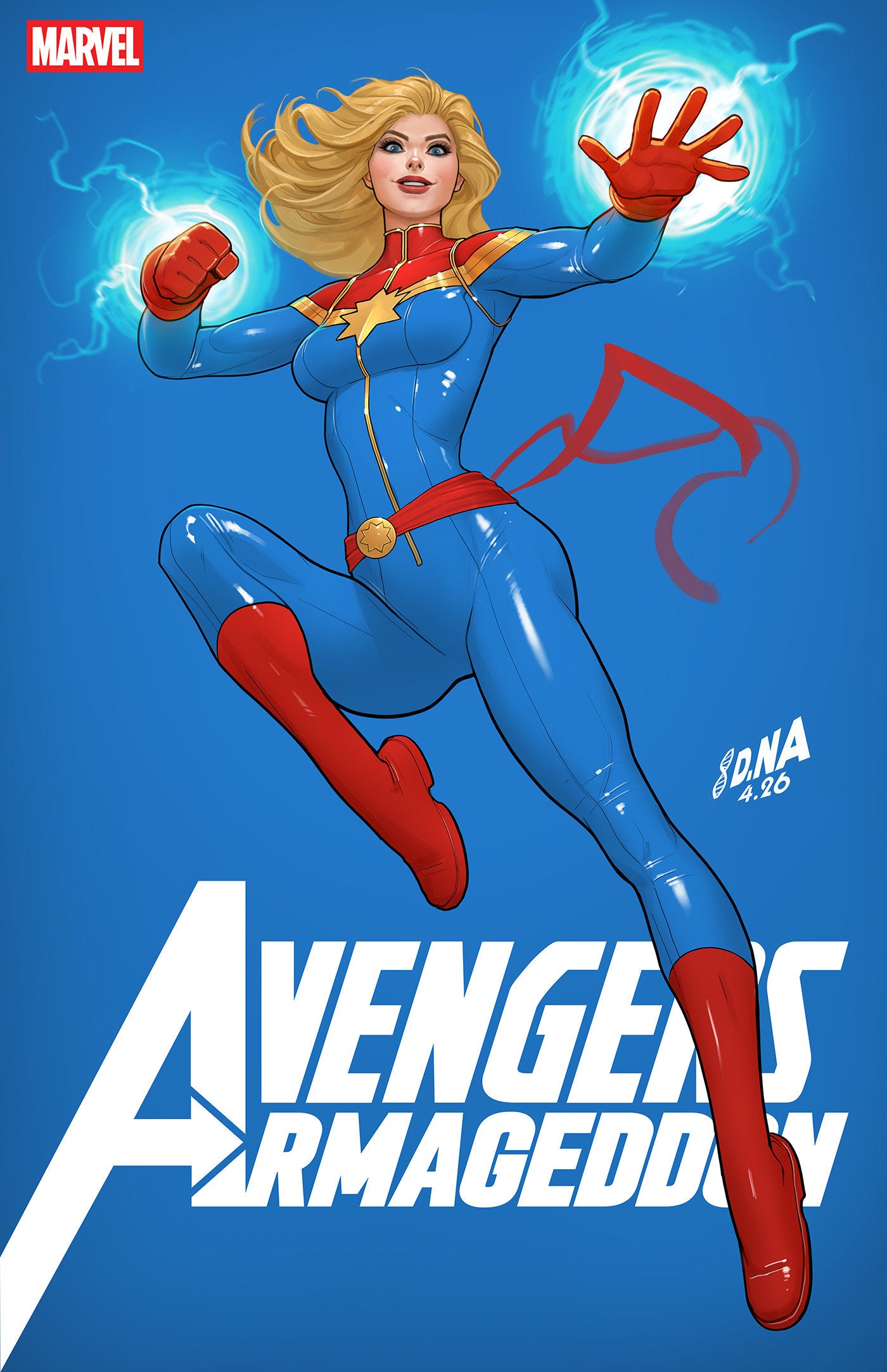 AVENGERS: ARMAGEDDON #2 DAVID NAKAYAMA COLOR BLOCK BLUE VARIANT 07/15/2026