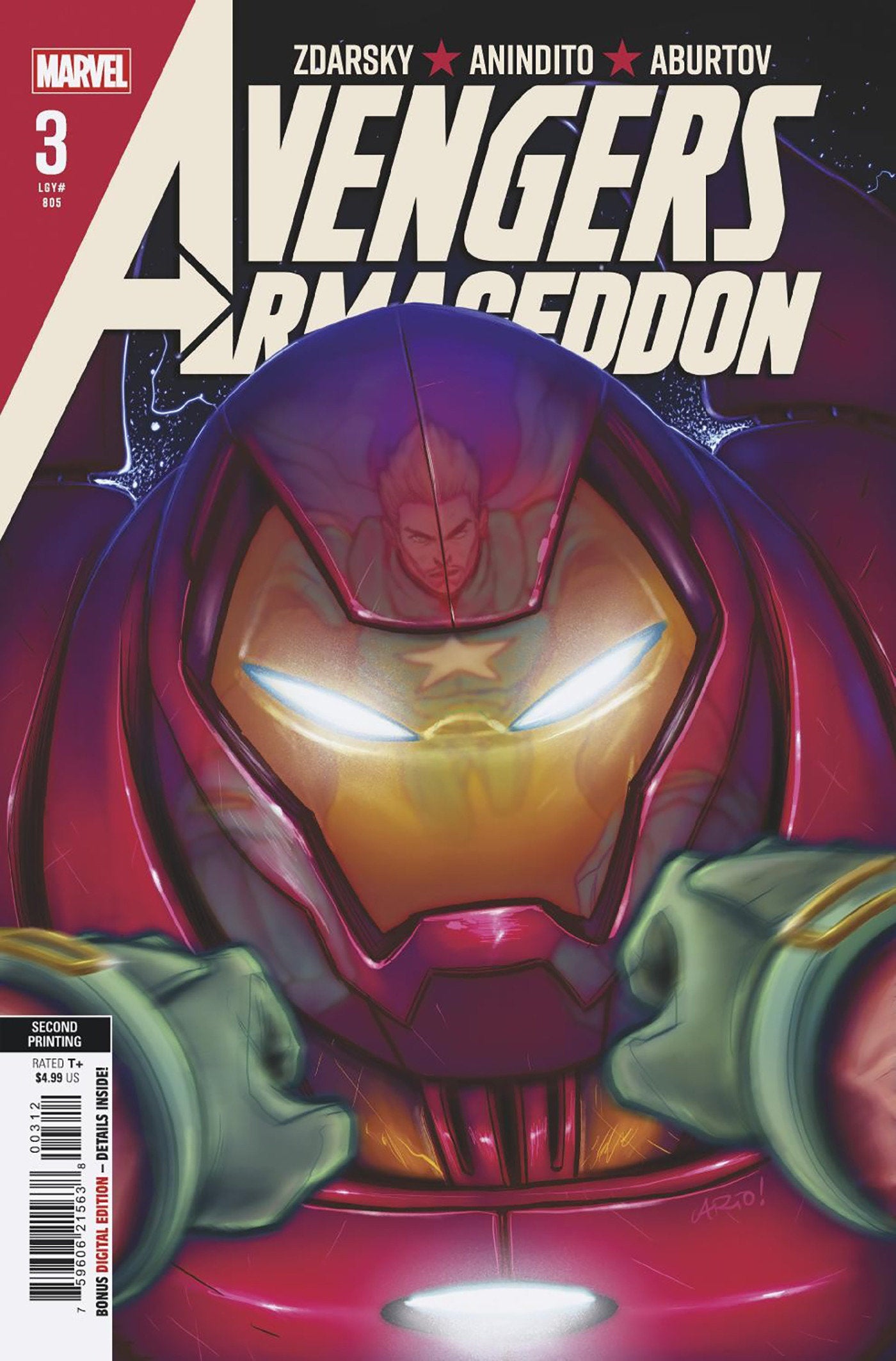 AVENGERS: ARMAGEDDON #3 ARIO ANINDITO 2ND PRINTING VARIANT 09/30/2026