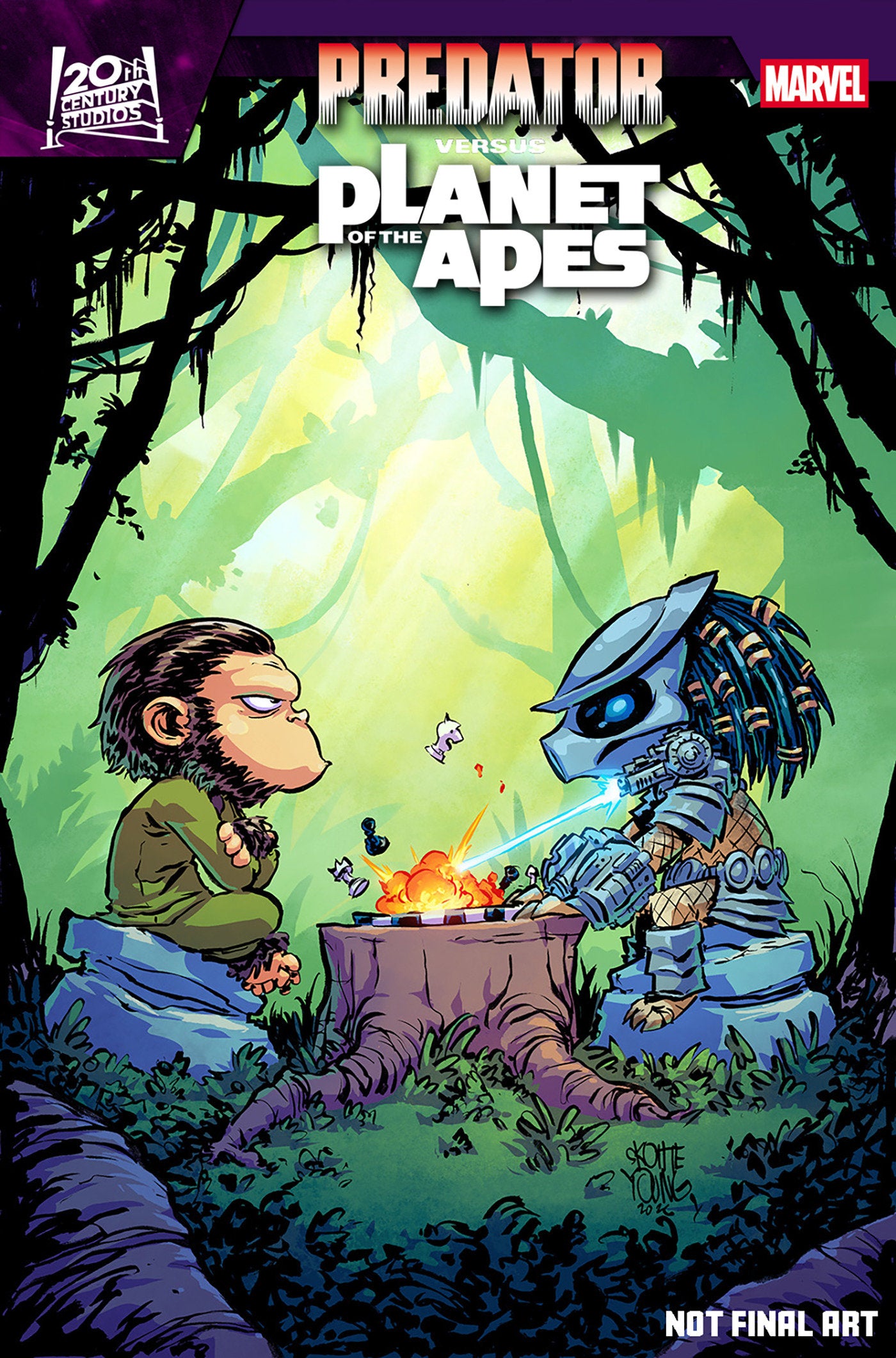 PREDATOR VS. THE PLANET OF THE APES #1 SKOTTIE YOUNG VARIANT 07/29/2026