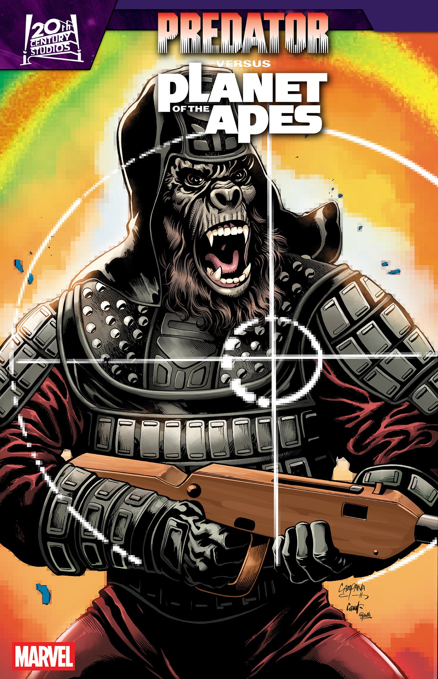 PREDATOR VS. THE PLANET OF THE APES #2 CHRIS CAMPANA MOVIE POSTER HOMAGE VARIANT 08/26/2026