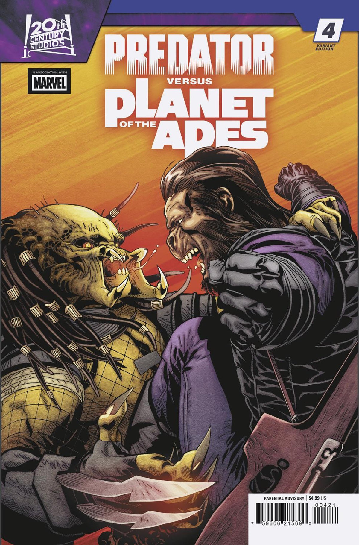 PREDATOR VS. THE PLANET OF THE APES #4 SALVADOR LARROCA VARIANT 10/28/2026