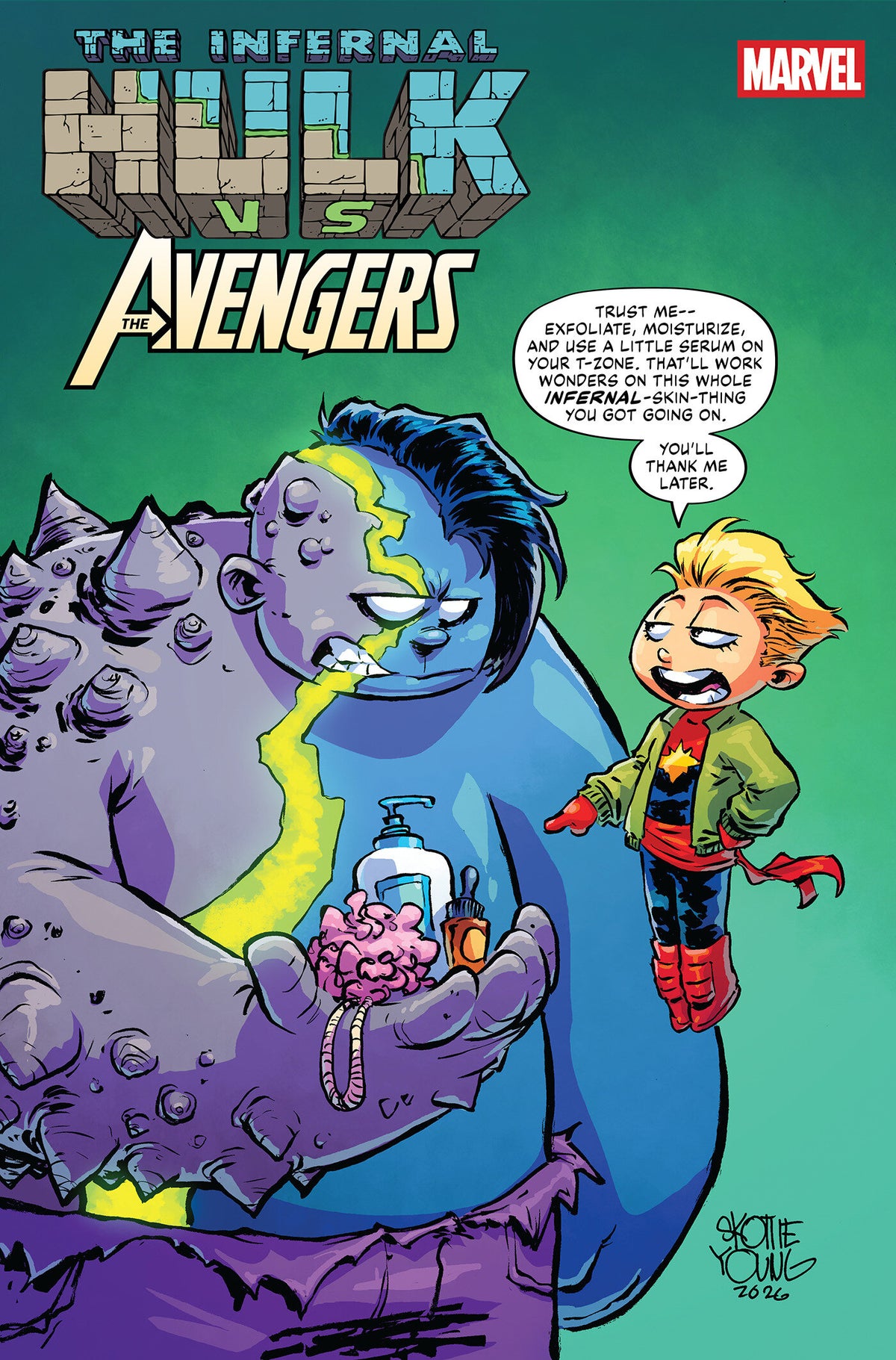 INFERNAL HULK VS. AVENGERS #1 COVER B SKOTTIE YOUNG VARIANT 12/02/2026