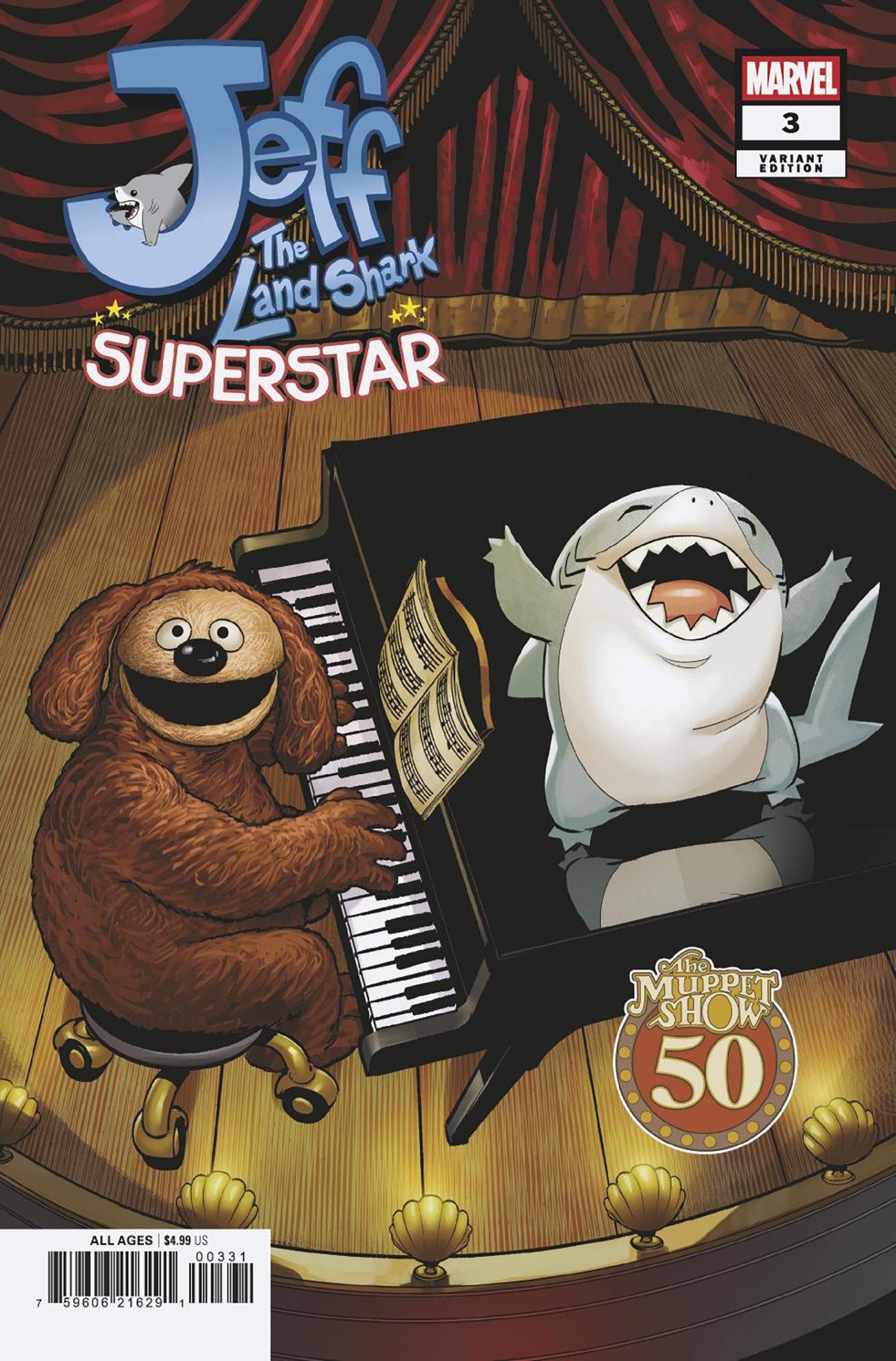 JEFF THE LAND SHARK: SUPERSTAR #3 MATTEO LOLLI MUPPETS VARIANT 09/16/2026