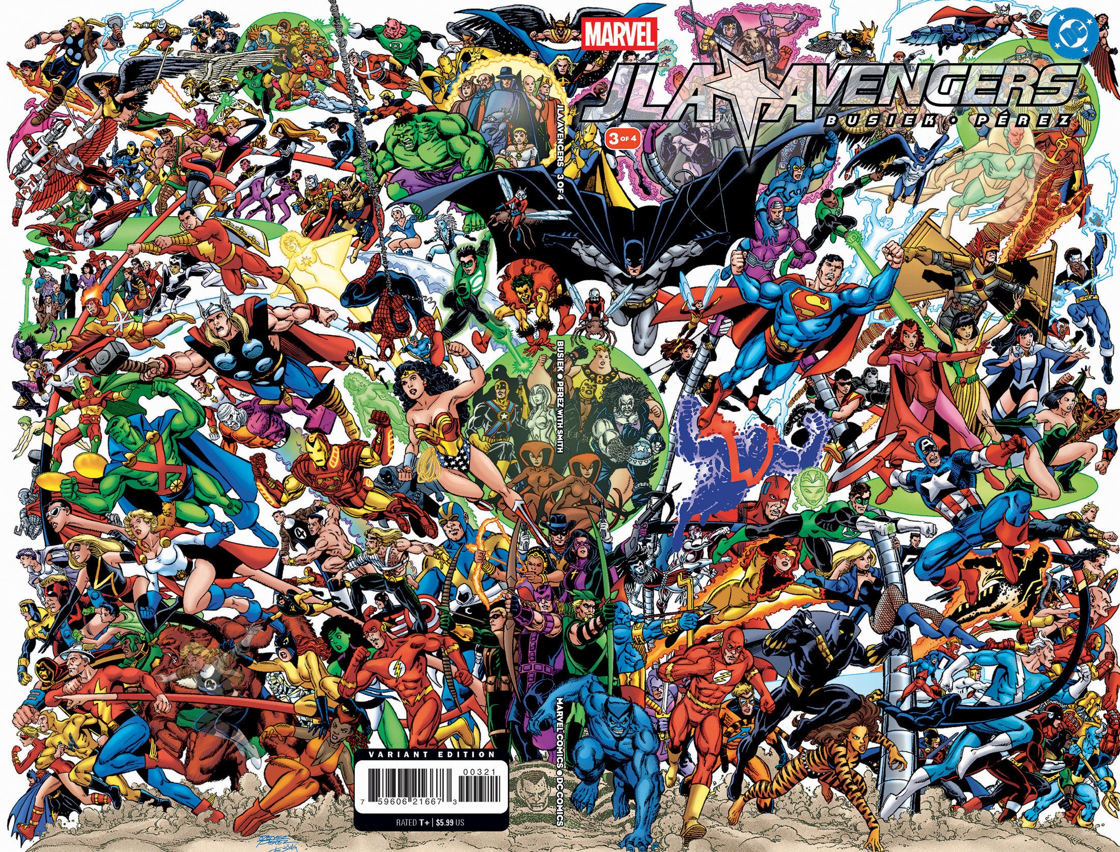 JLA/AVENGERS #3 FACSIMILE EDITION FOIL WRAPAROUND VARIANT 07/22/2026