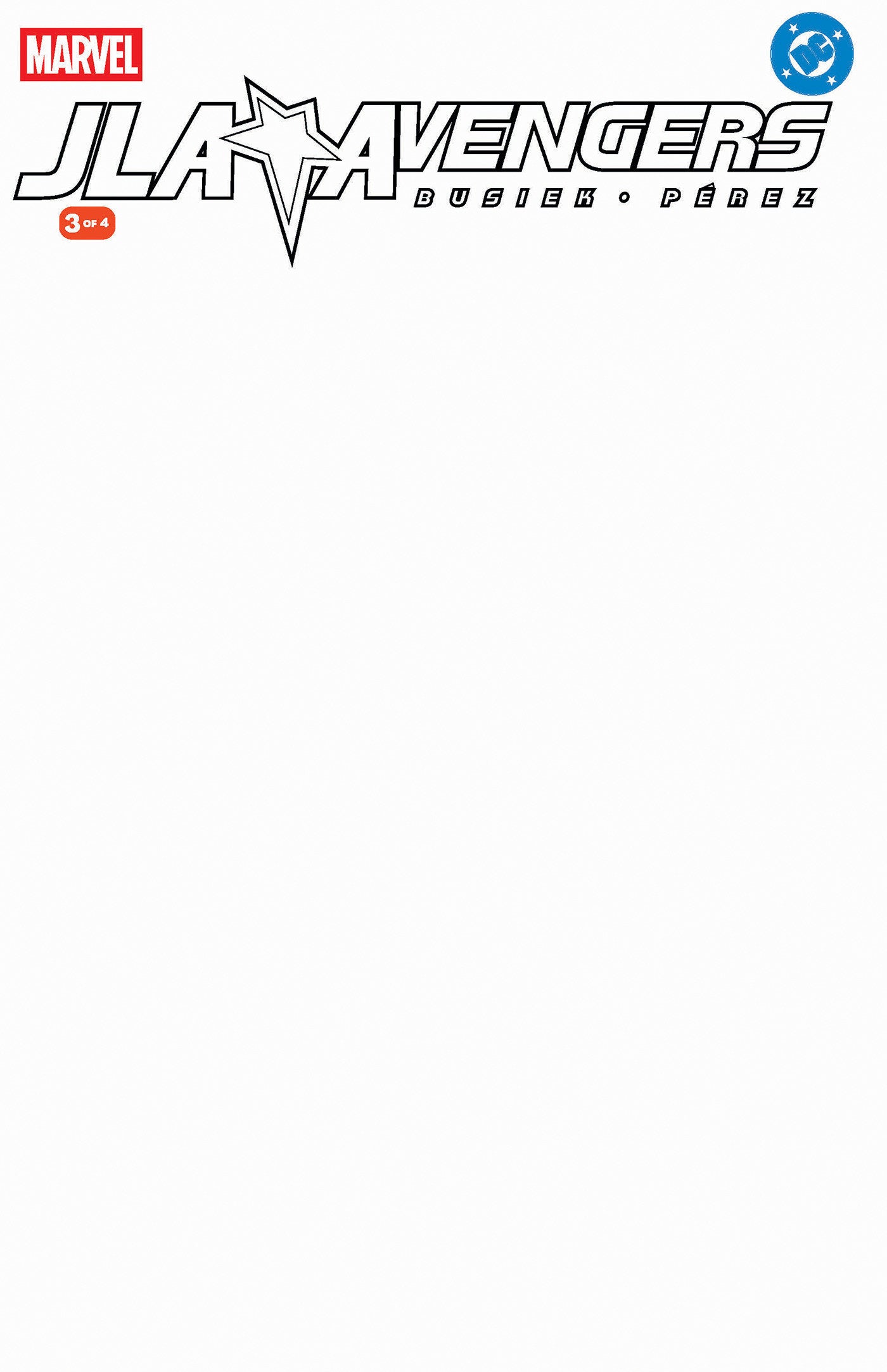 JLA/AVENGERS #3 FACSIMILE EDITION BLANK COVER VARIANT 07/22/2026