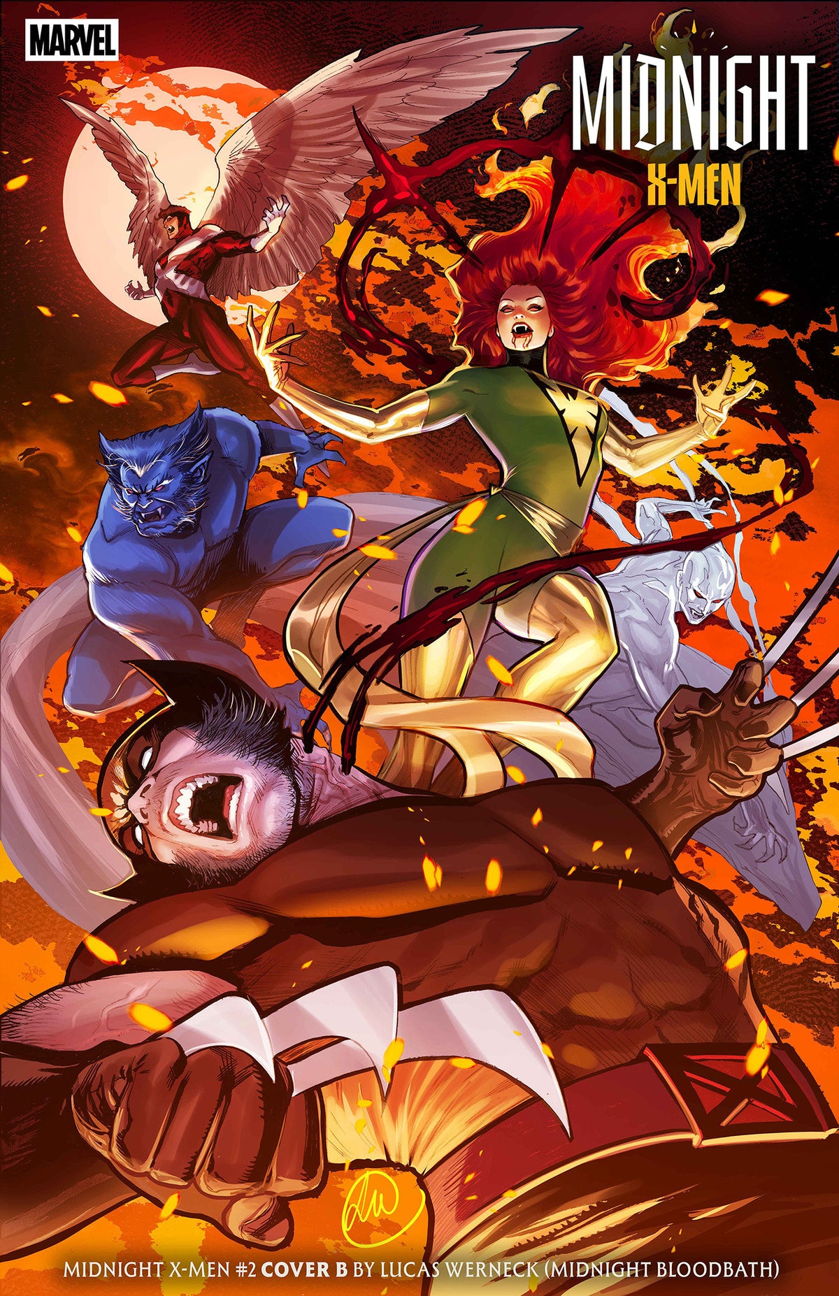 MIDNIGHT X-MEN #2 COVER B LUCAS WERNECK MIDNIGHT BLOODBATH VARIANT 11/18/2026