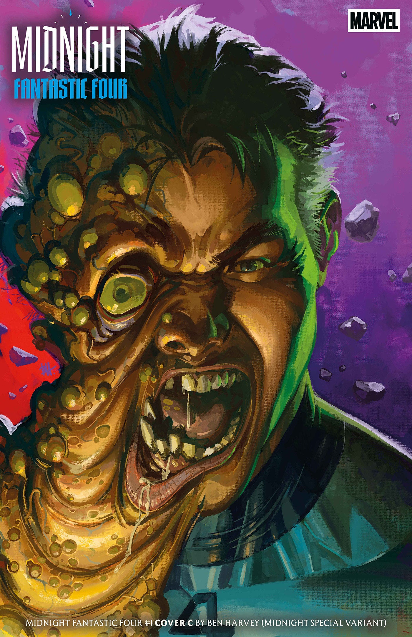 MIDNIGHT FANTASTIC FOUR #1 COVER C BEN HARVEY MIDNIGHT SPECIAL VARIANT 10/07/2026