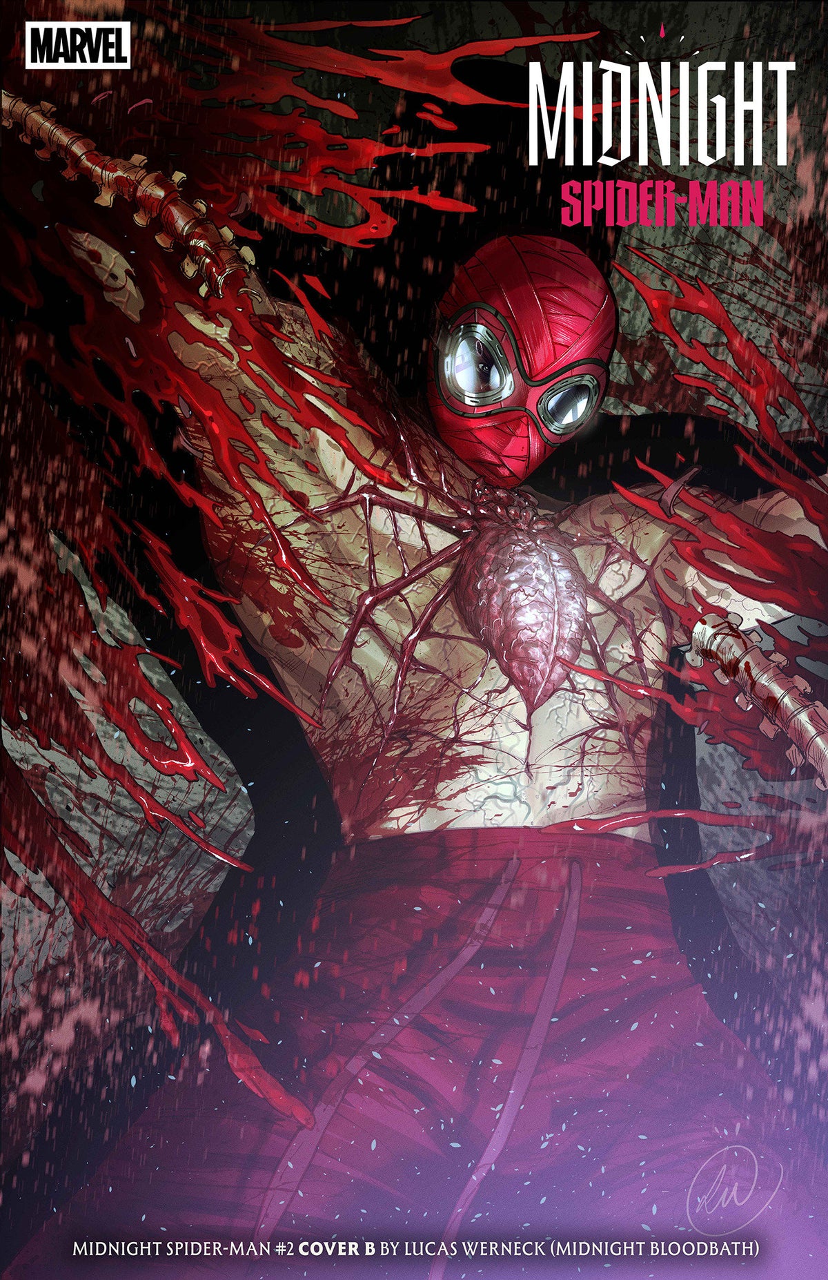 MIDNIGHT SPIDER-MAN #2 COVER B LUCAS WERNECK MIDNIGHT BLOODBATH VARIANT 11/18/2026
