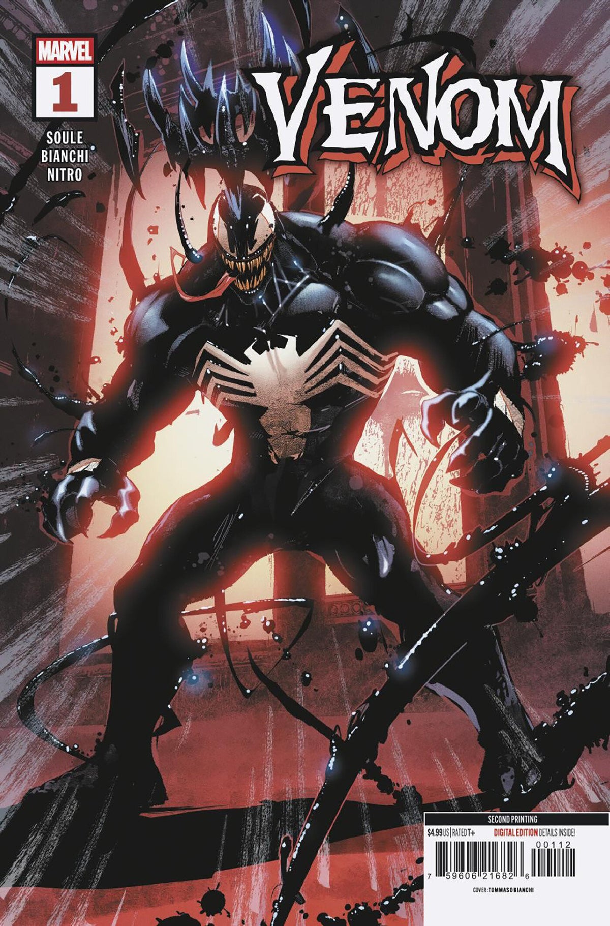 VENOM #1 TOMMASO BIANCHI 2ND PRINTING VARIANT 12/09/2026