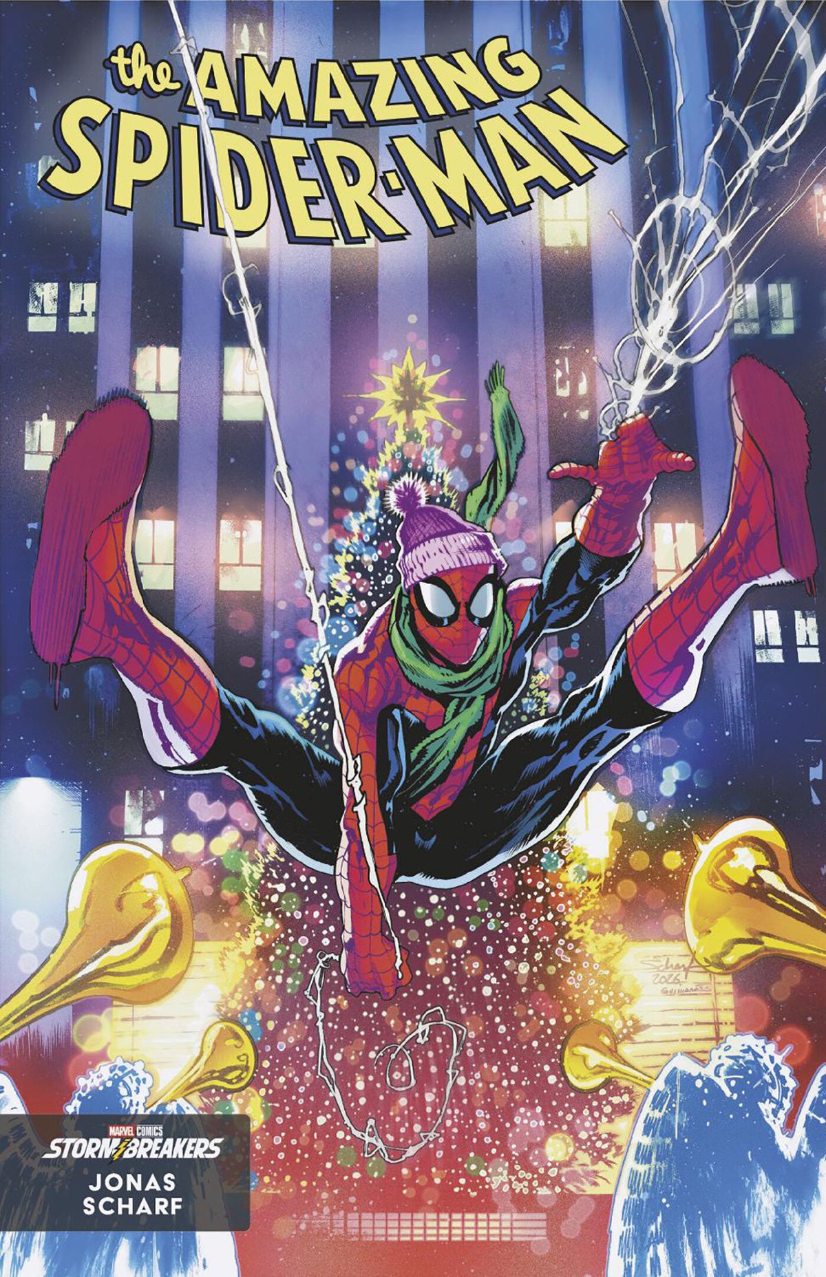 AMAZING SPIDER-MAN #1005 JONAS SCHARF WINTER BREAK VARIANT 12/09/2026