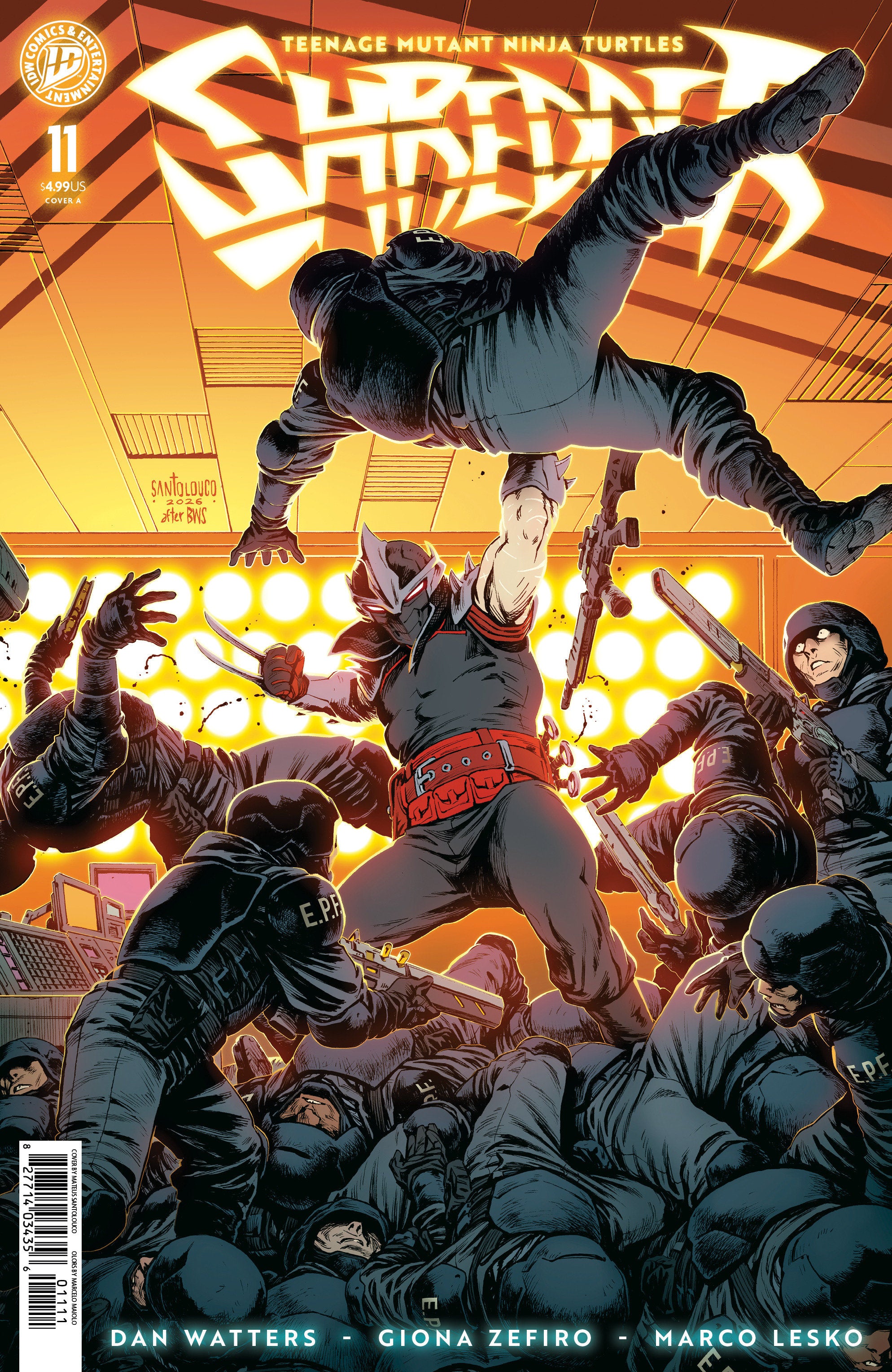 Teenage Mutant Ninja Turtles: Shredder #11 Cover A (Santolouco) 08/19/2026