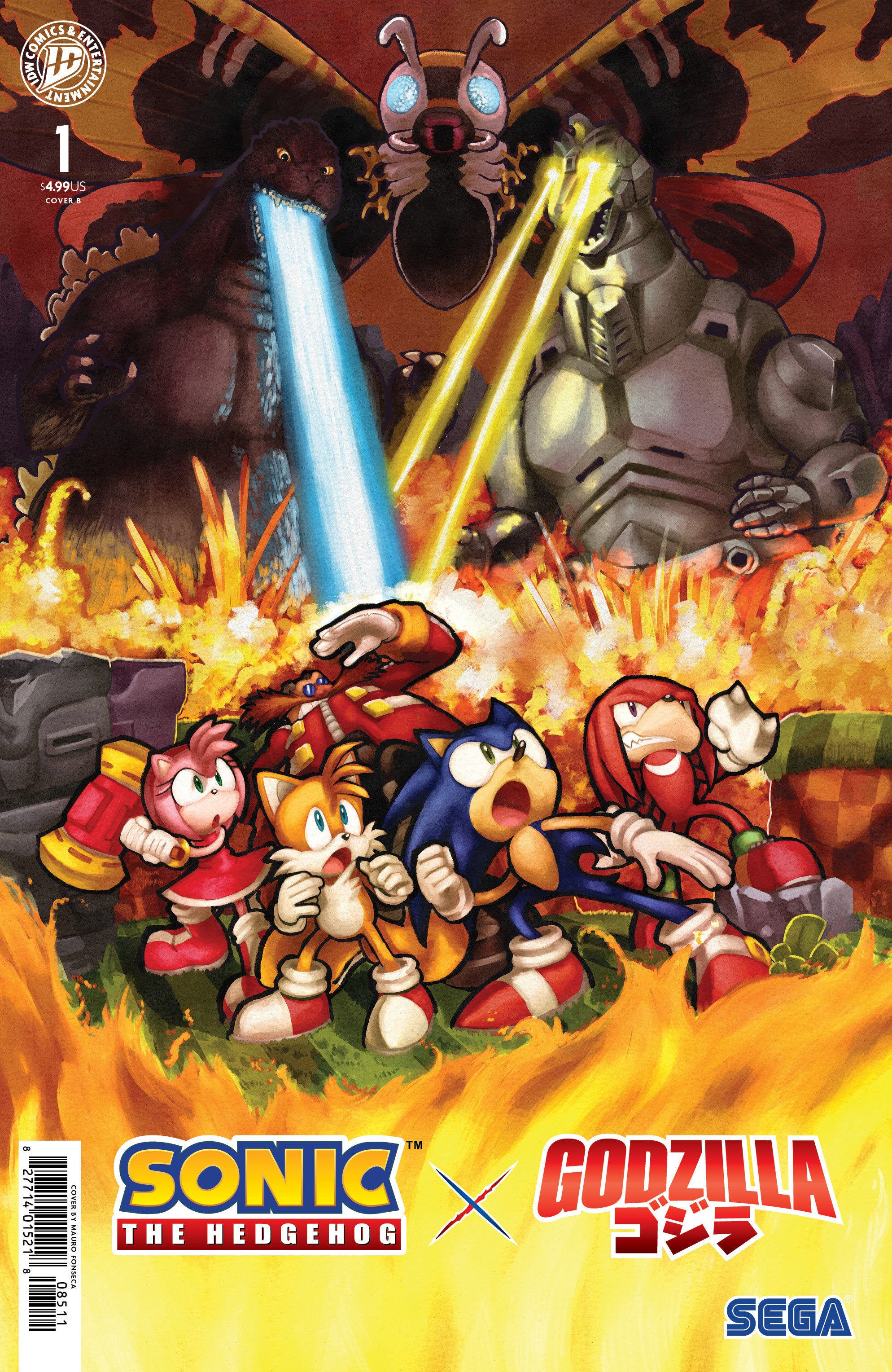 Sonic the Hedgehog x Godzilla #1 Variant B (Fonseca) 07/15/2026