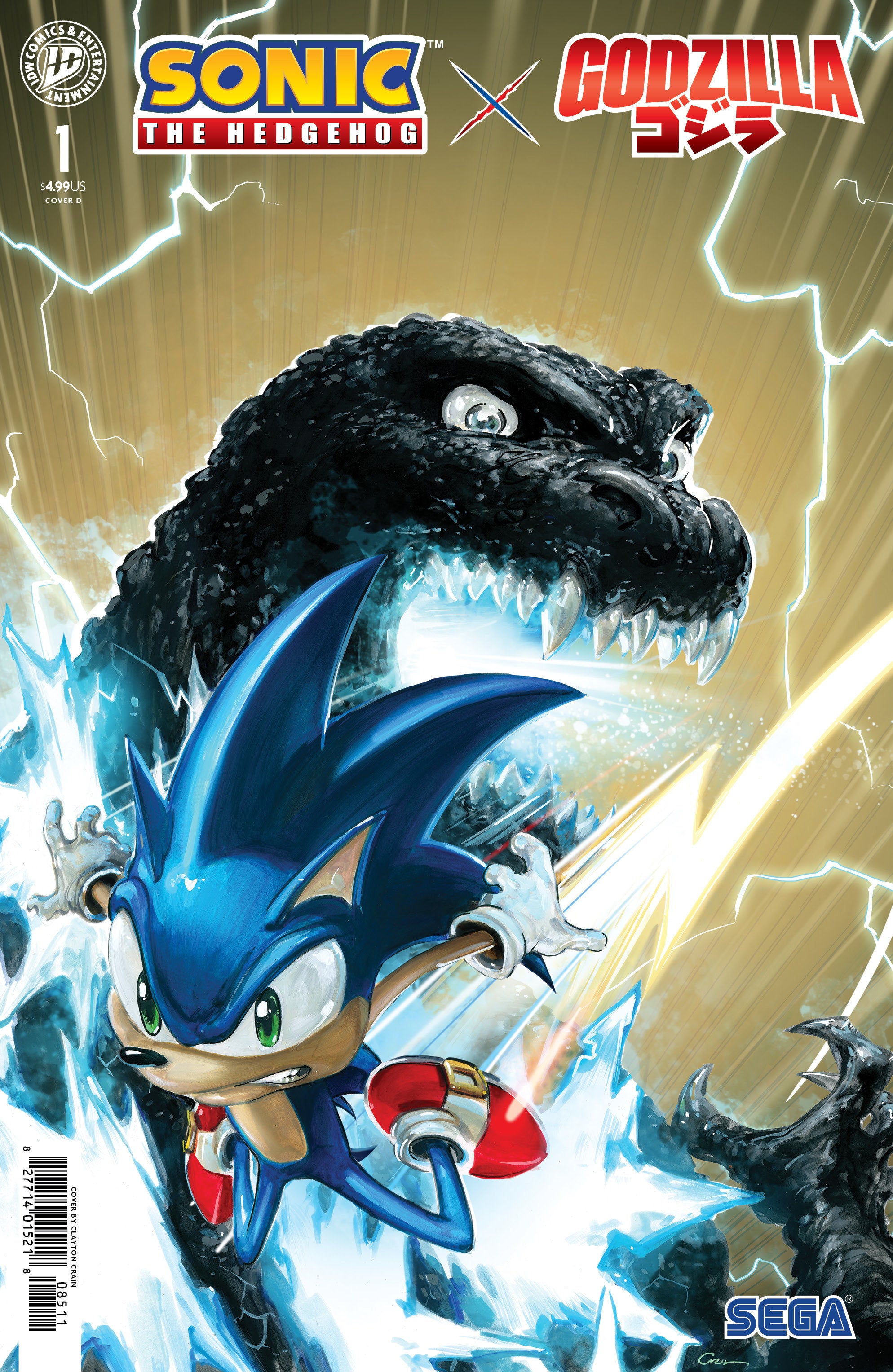 Sonic the Hedgehog x Godzilla #1 Variant D (Crain) 07/15/2026
