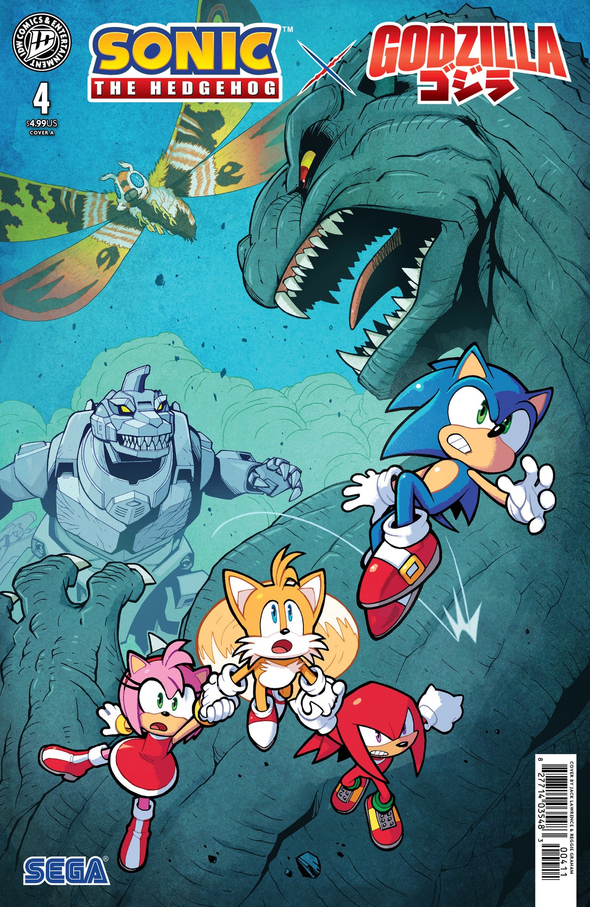 Sonic the Hedgehog x Godzilla #4 Cover A (Lawrence) 11/11/2026