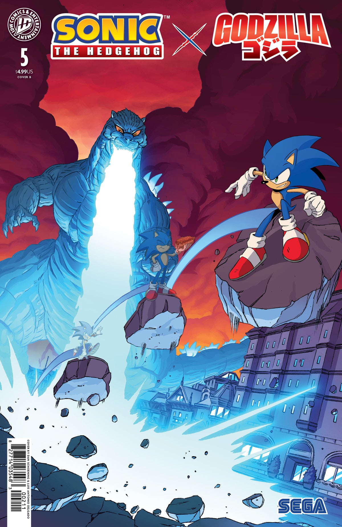 Sonic the Hedgehog x Godzilla #5 Variant B (Schoening) 12/16/2026