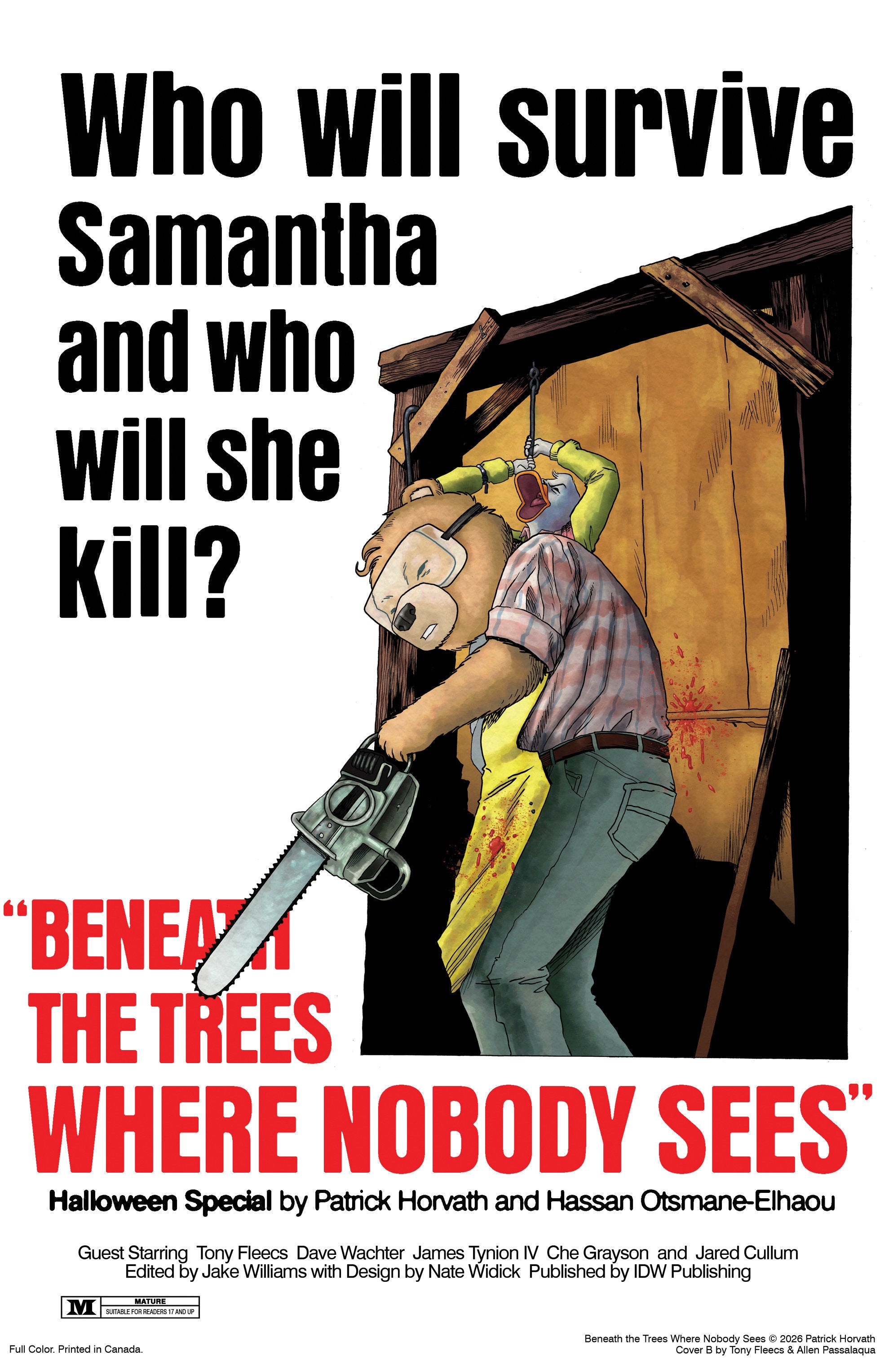 Beneath the Trees Where Nobody Sees Halloween Special Variant B (Fleecs Movie Homage Cover) 10/07/2026