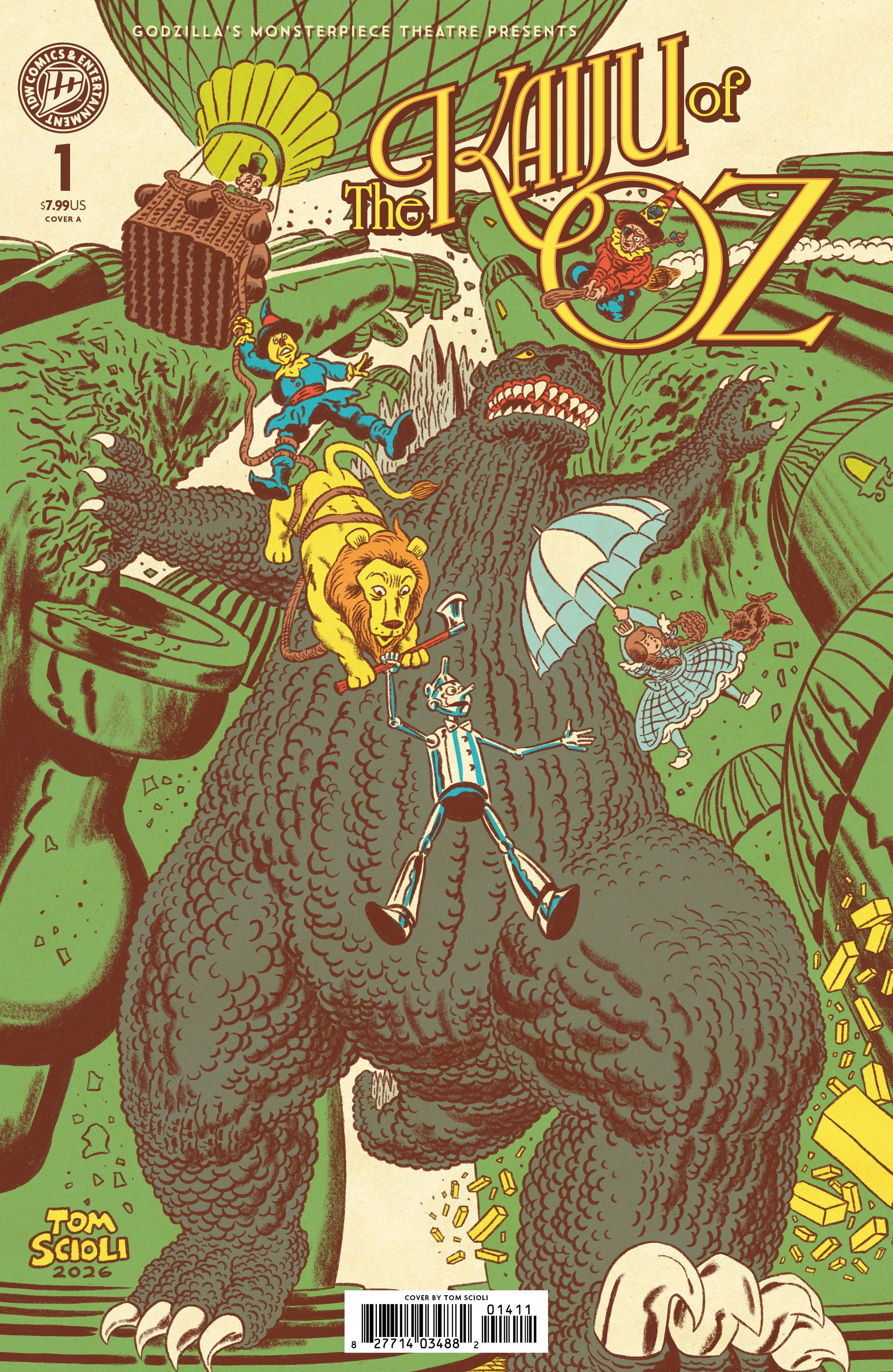 Godzilla‚Äôs Monsterpiece Theatre Presents: The Kaiju of Oz Cover A (Scioli) 10/07/2026