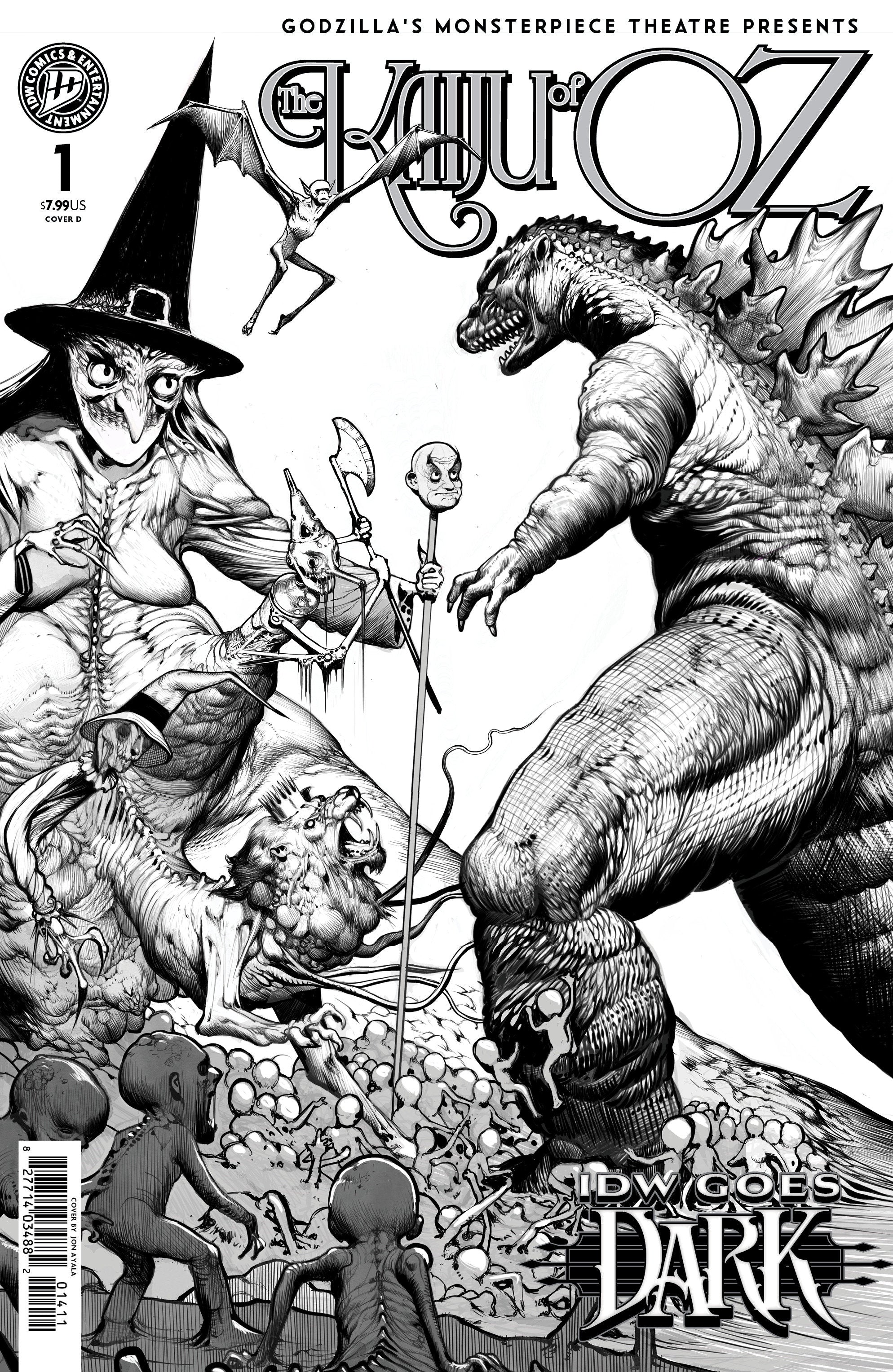 Godzillas Monsterpiece Theatre Presents: The Kaiju of Oz Variant D (Ayala IDW Goes Dark Variant) 10/07/2026