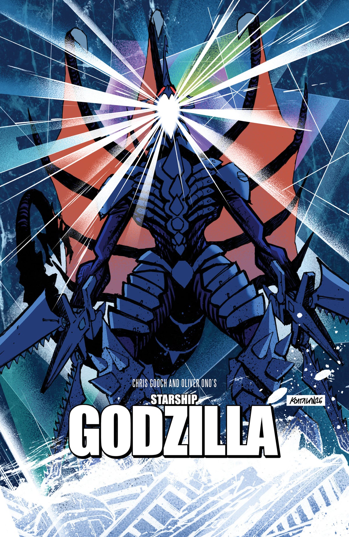 Starship Godzilla: Invasion X [Kai-Sei Era] #3 Variant B (Catalan Movie Homage Cover) 12/09/2026