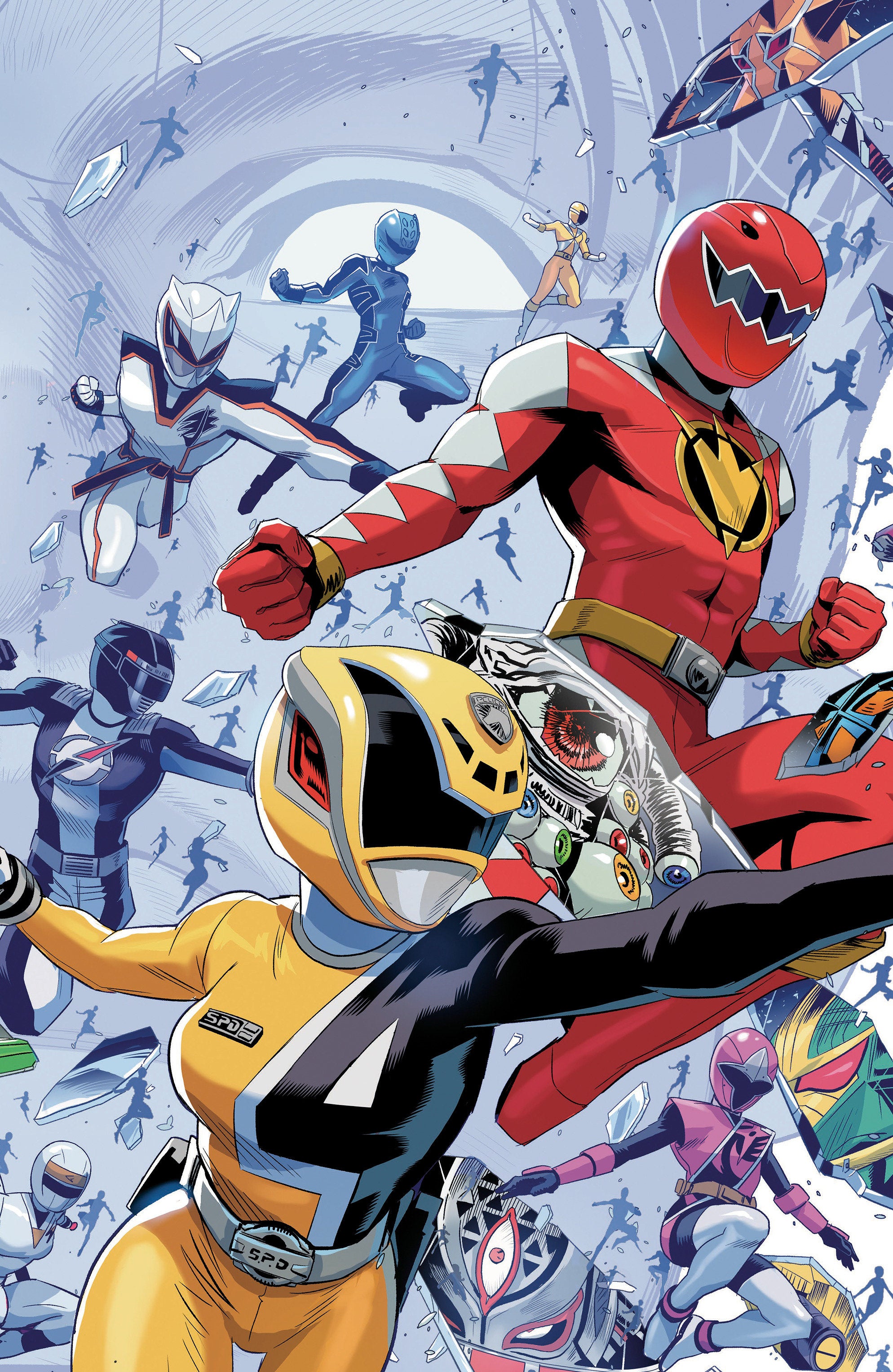Power Rangers Unlimited #3 C Every Ranger Ever Card Stock Connecting Variant (Full Art, Zonno) 09/16/2026