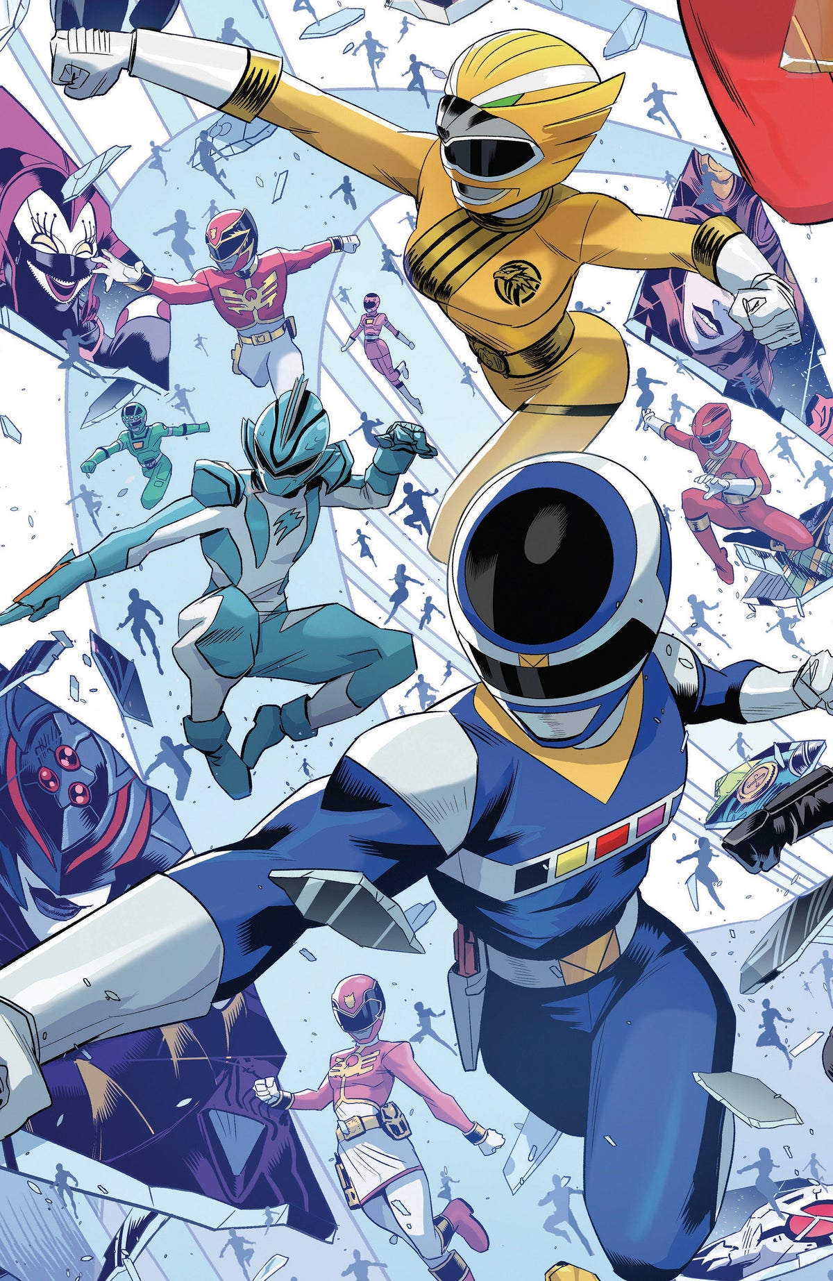 Power Rangers Unlimited #5 C Every Ranger Ever Card Stock Connecting Variant (Full Art, Zonno) 11/11/2026