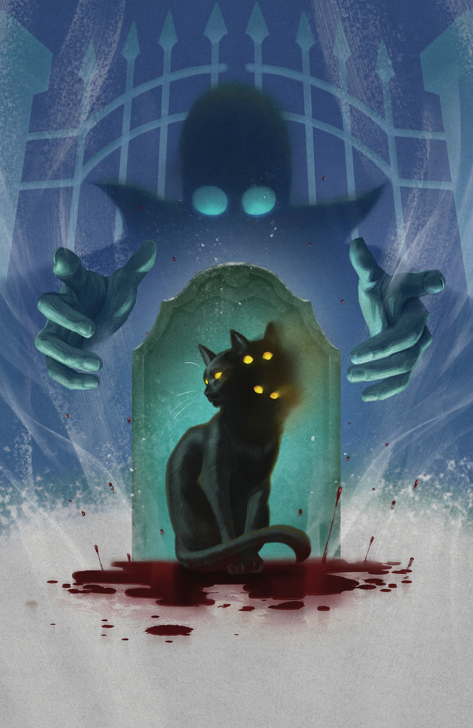 Stuff of Nightmares: The Cat in the Coffin #1 E Glow in the Dark Variant (Full Art, Glow in the Dark, Murakami) 08/26/2026