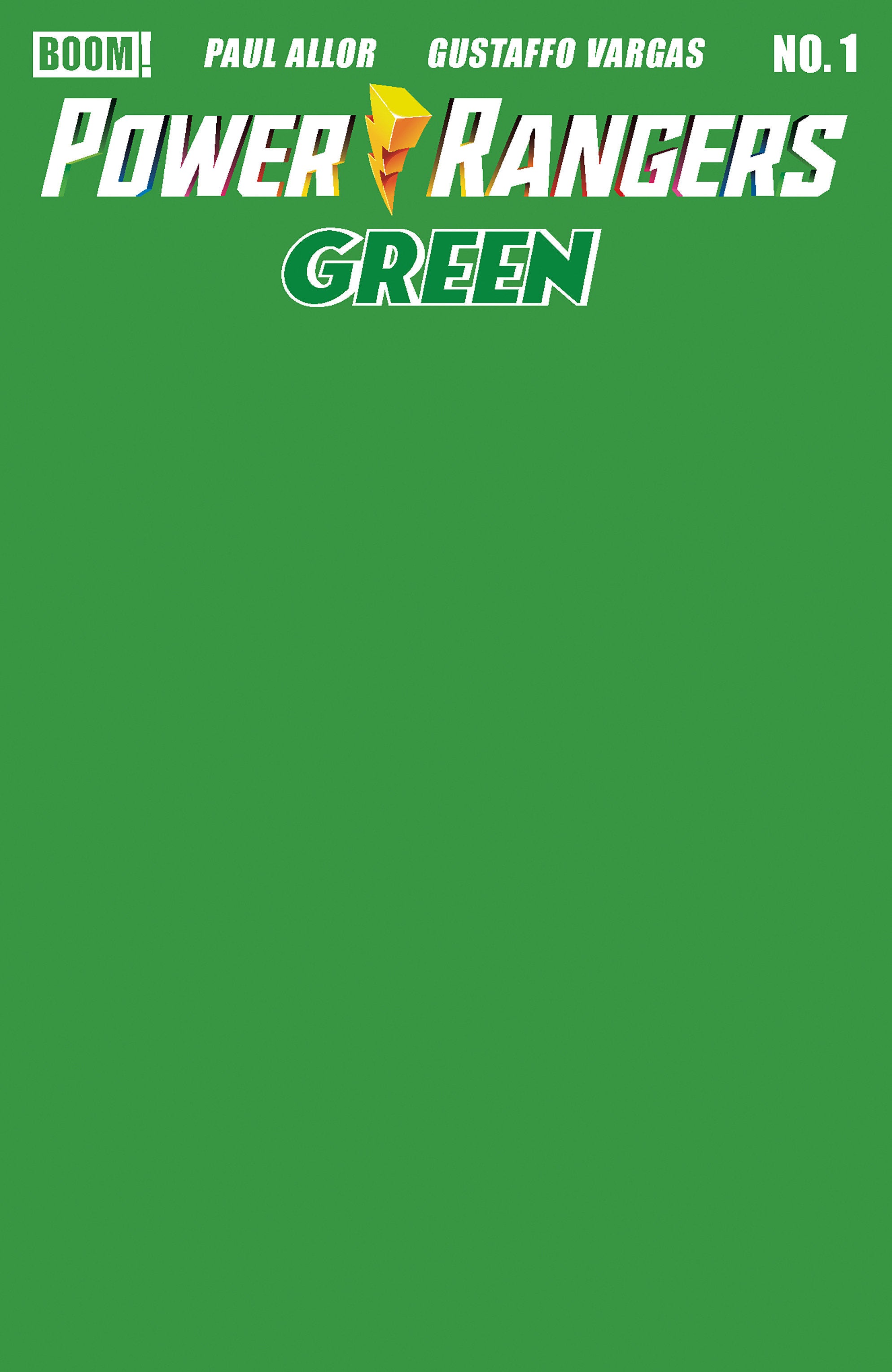 Power Rangers Green #1 E Green Blank Sketch Variant 08/05/2026