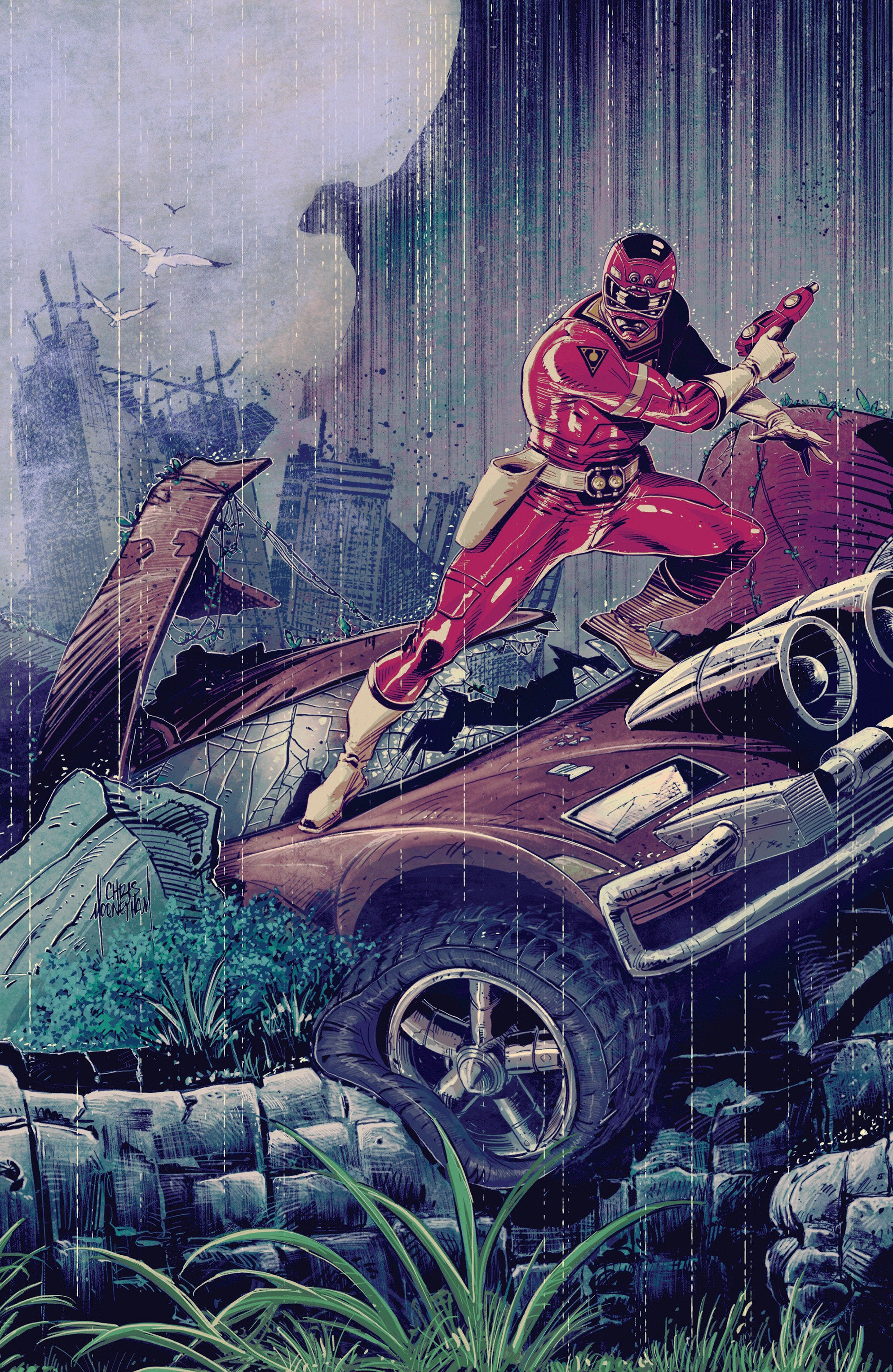 Power Rangers Green #2 C Tommy Oliver Card Stock Connecting Variant (Dressed, Mooneyham) 09/23/2026