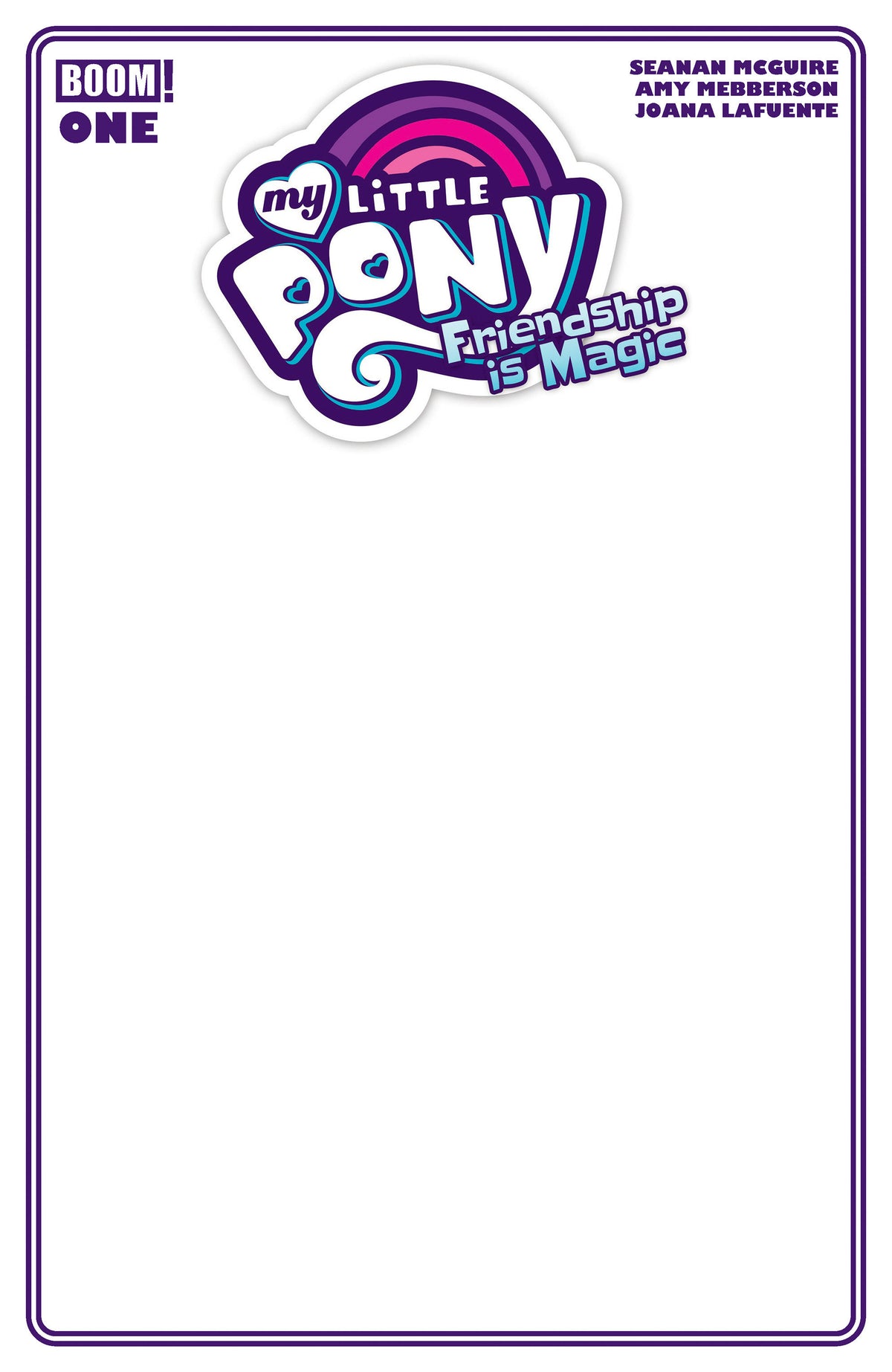 My Little Pony: Friendship is Magic (2026) #1 D Blank Sketch Variant 11/11/2026