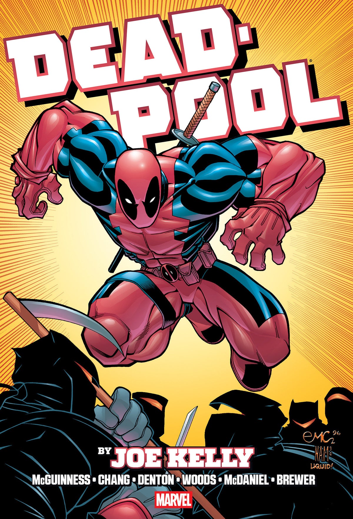 Deadpool By Joe Kelly Omnibus Ed Mcguinness Ninja Cover [New Printing, DM Only] 03/30/2027