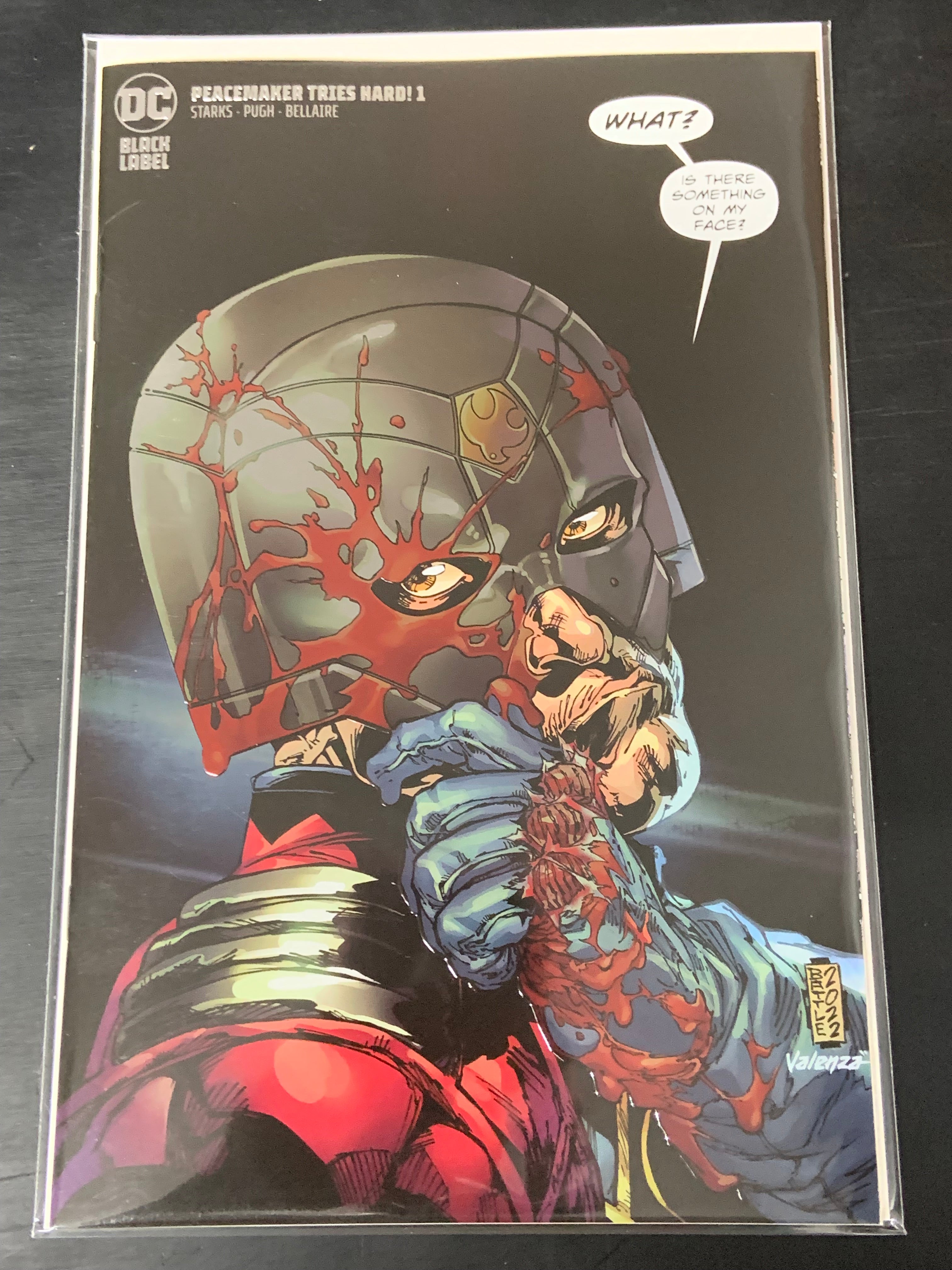 Peacemaker Tries Hard 1 DC 2023  Eric Battle Foil-Embossed Variant