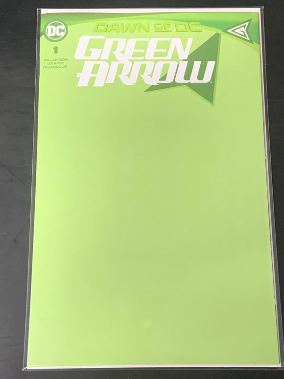 Green Arrow 1 DC 2023 Green Blank Sketch Variant