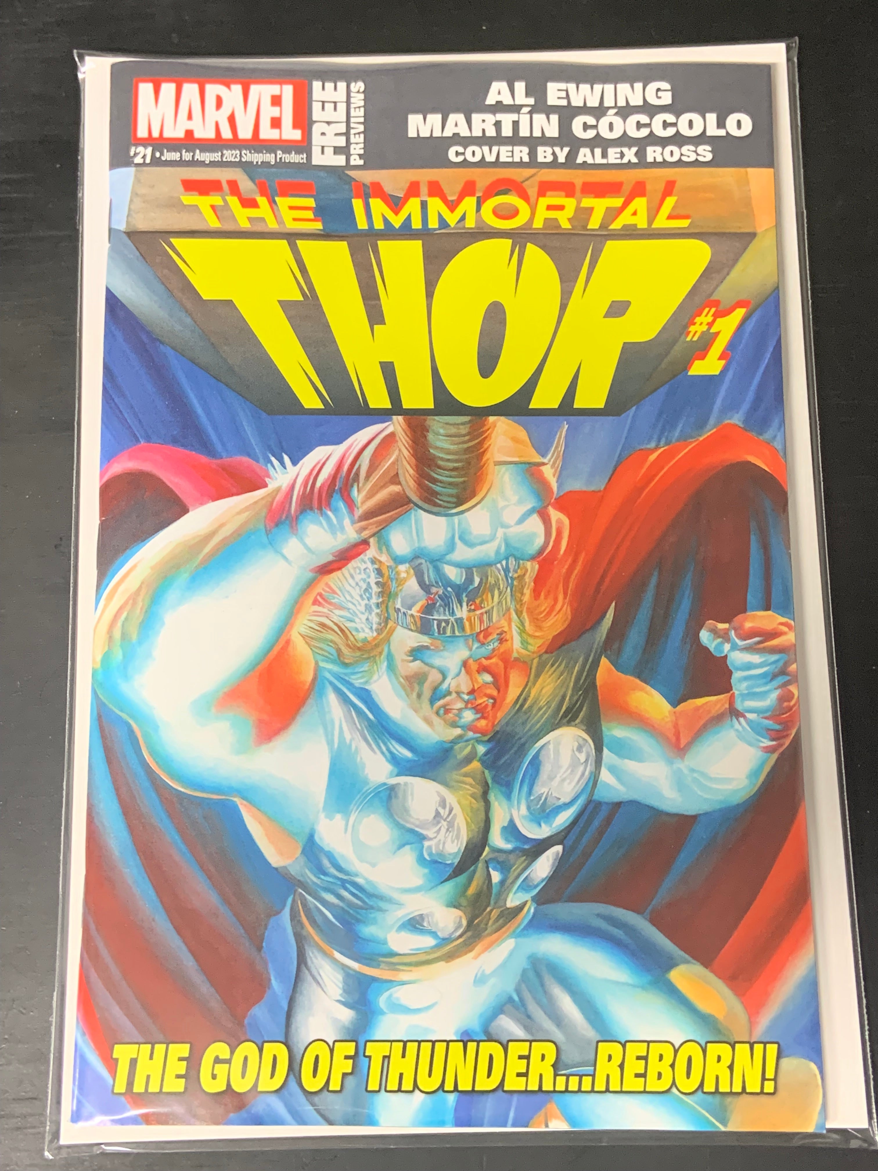 Marvel Previews 21 June 2023 The Immortal Thor #1