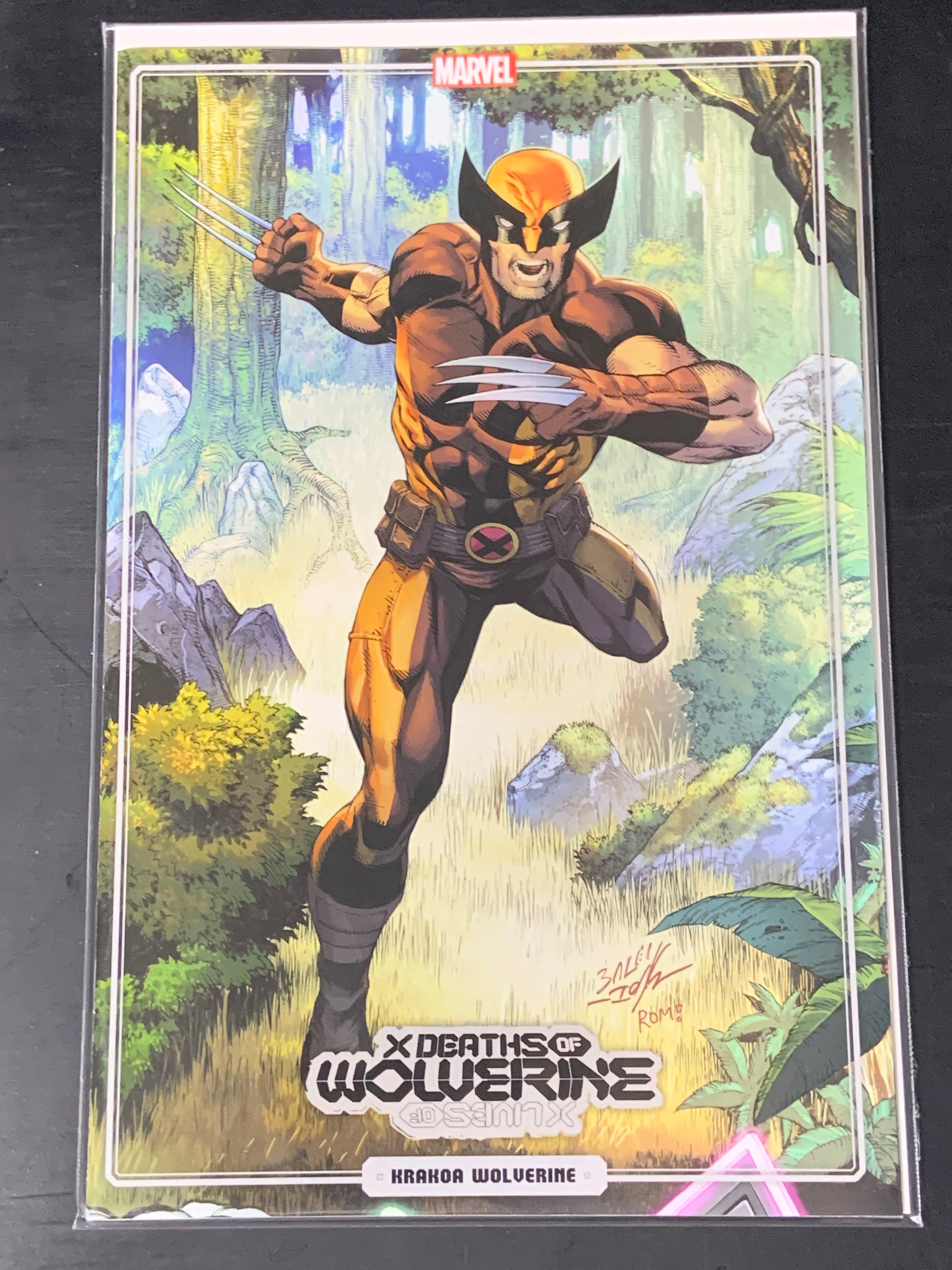 X Deaths Of Wolverine 1 Marvel Mark Bagley Variant 1st Omega Wolverine