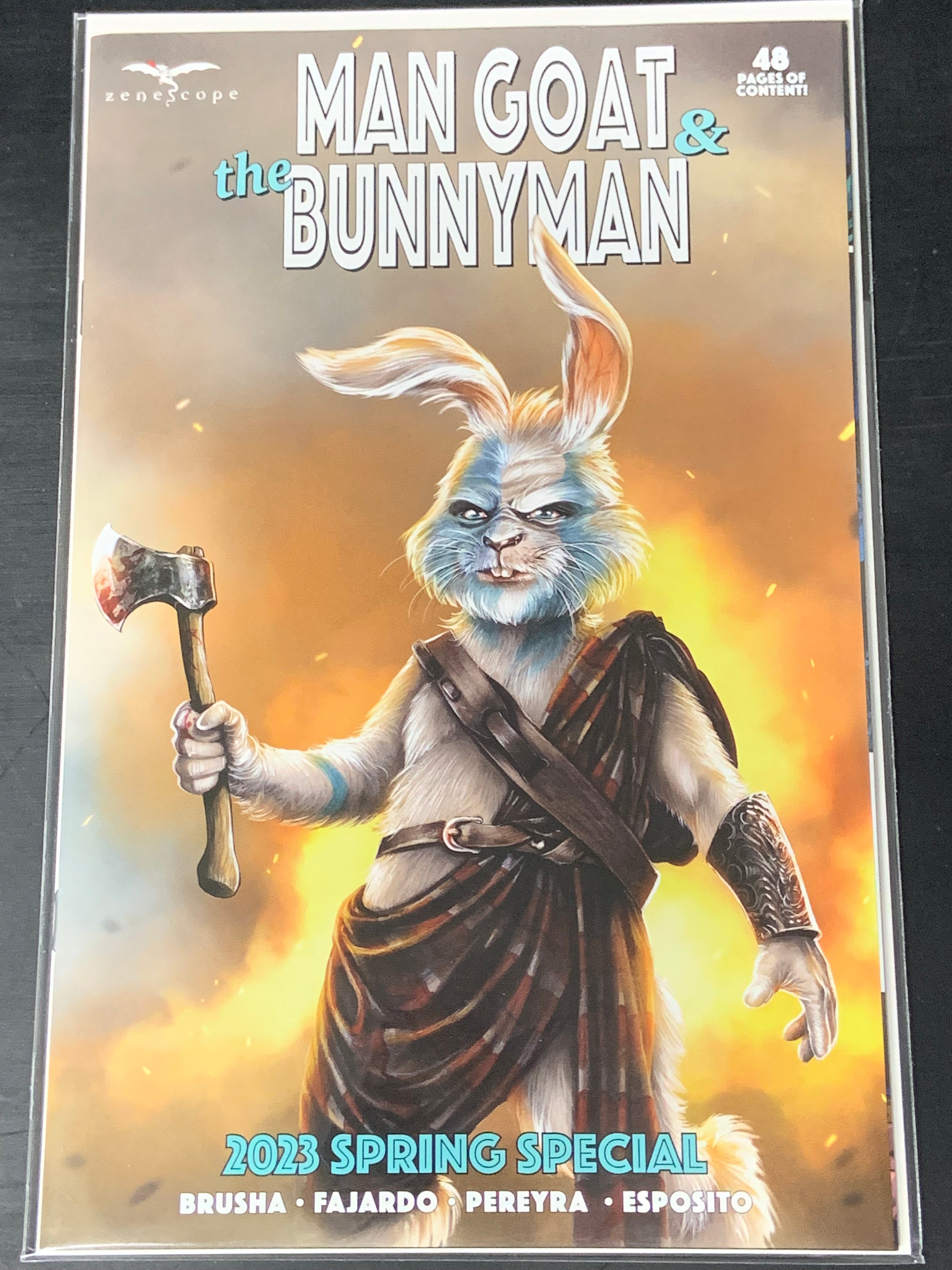 Man Goat and Bunnyman 2023 Spring Special Zenescope Mike Krome Variant