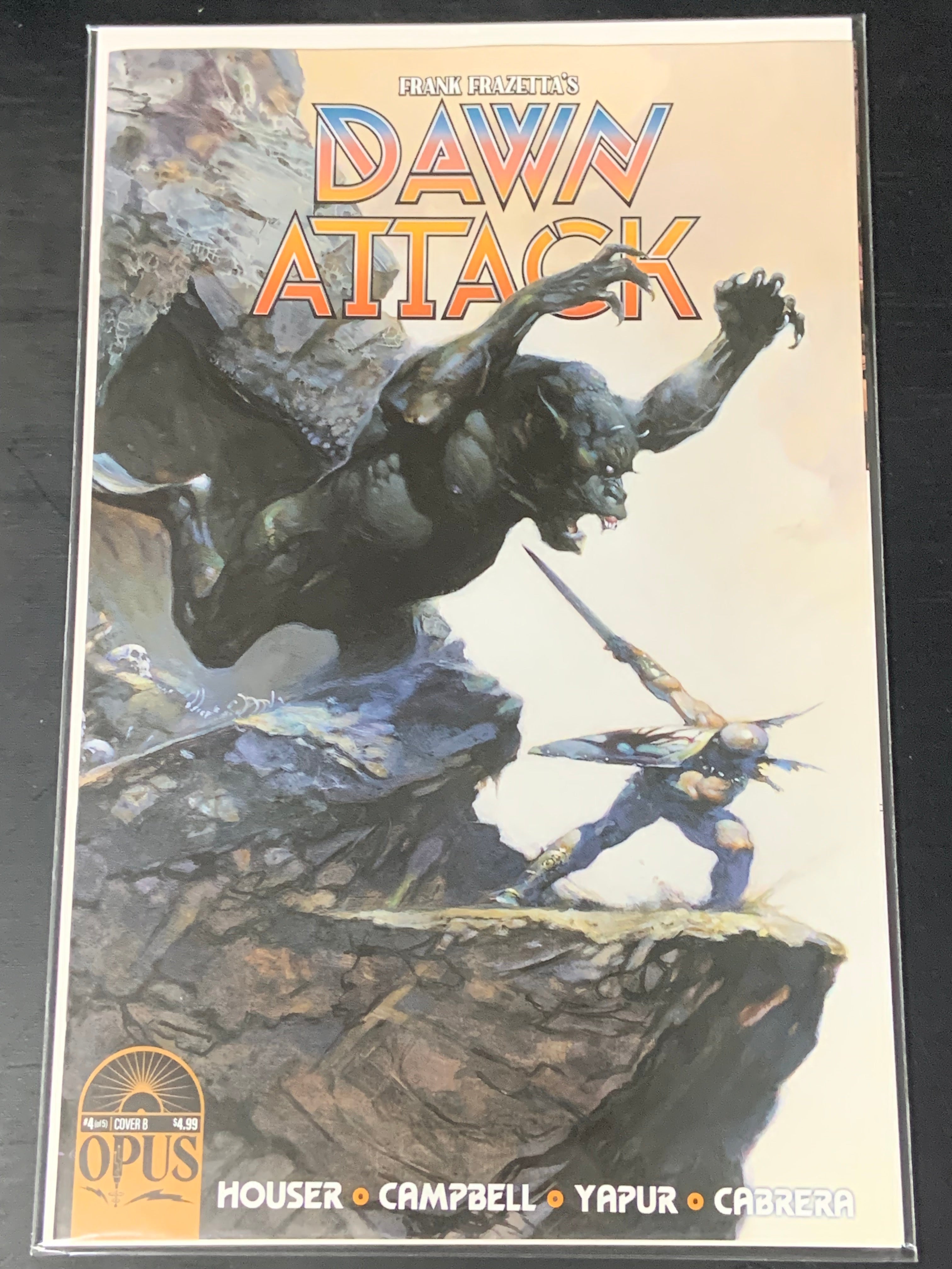 Frank Frazetta's Dawn Attack 4 Opus Comics 2023 Cover B