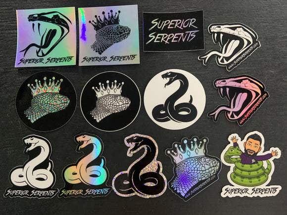 Superior Serpents Stickers - Multiple Designs