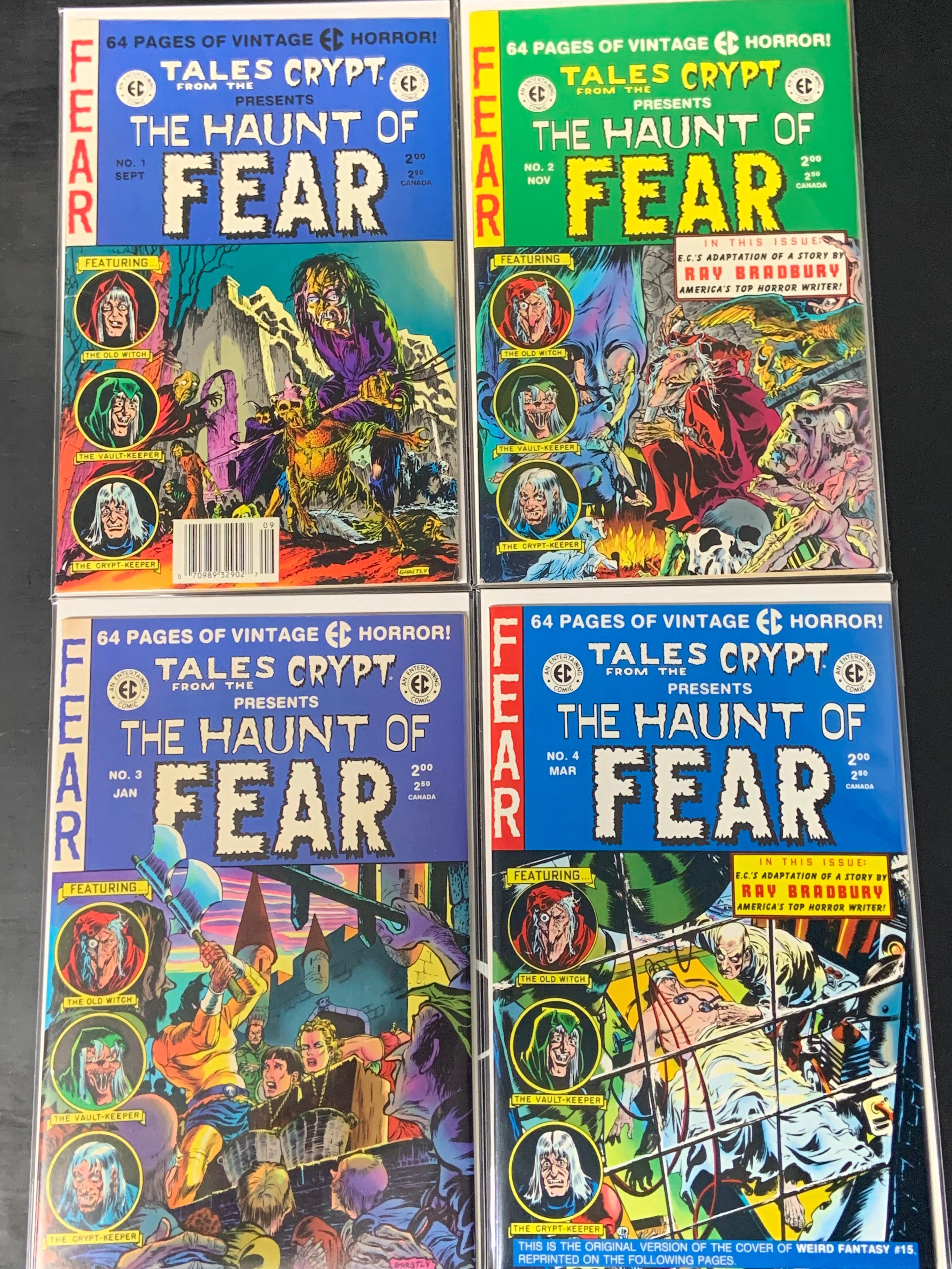 Tales From The Crypt Presents: The Haunt Of Fear 1-4 EC Comics 1991 Set of 4