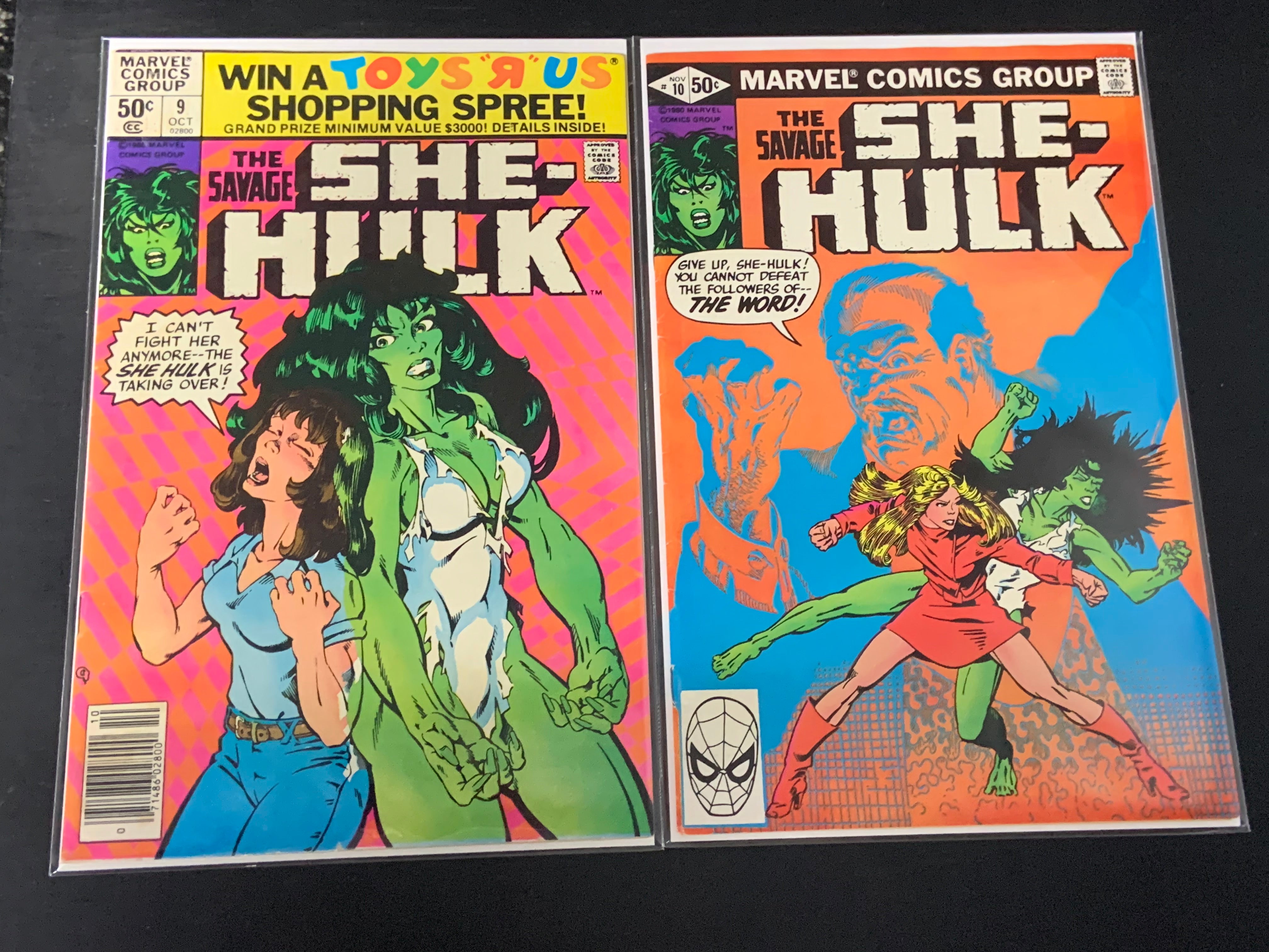 Savage She-Hulk 1-10 Marvel 1980 Set of 10, 1st App of She-Hulk & More
