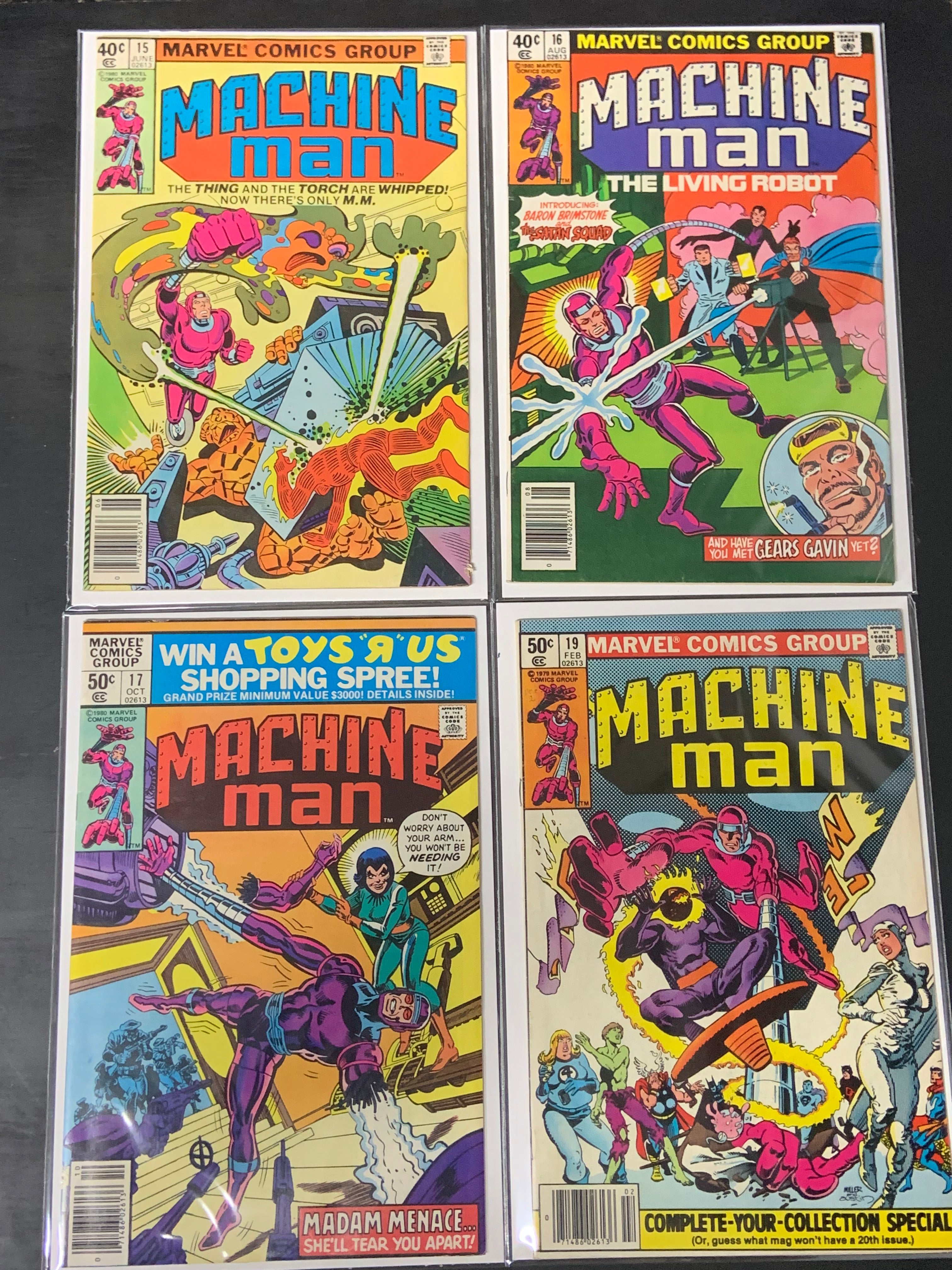 Machine Man Set Marvel 1978 1st Machine Man, 16 book set