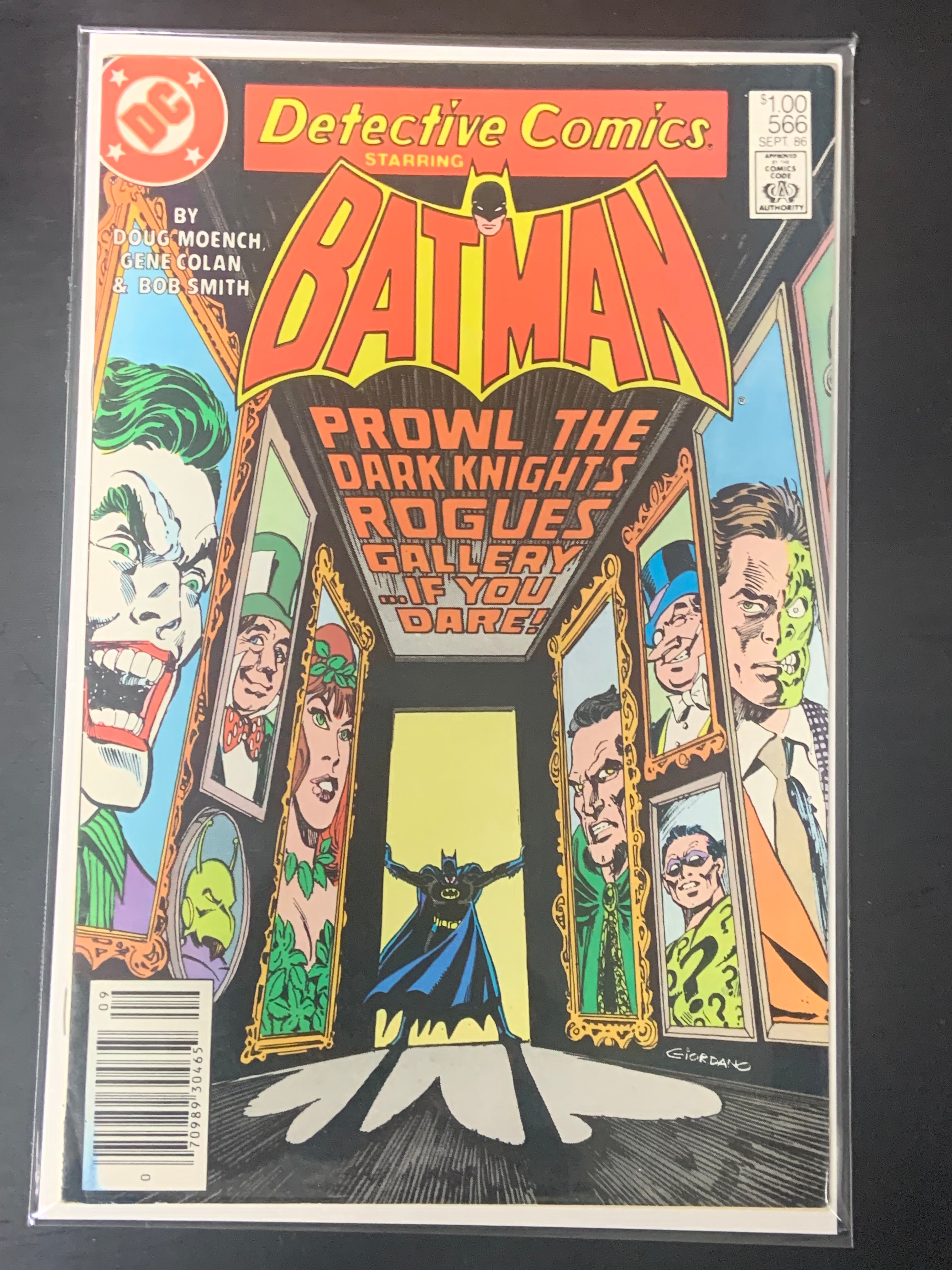 Detective Comics 566 DC 1986 Classic Rogues Gallery Cover, CPV