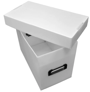 Corrugated Plastic Comic Short Box - Black & White