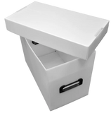 Corrugated Plastic Comic Short Box - Black & White